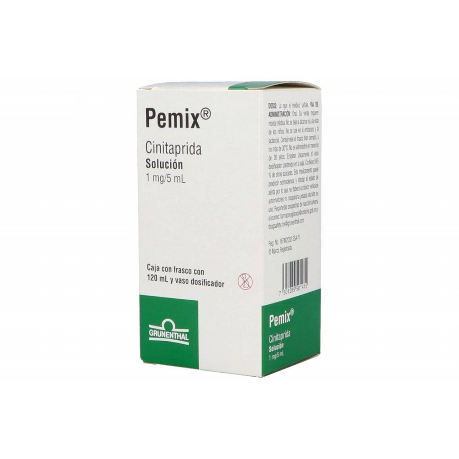 Pemix 1 Mg/5 Ml Caja Con Frasco Con 120mL 
