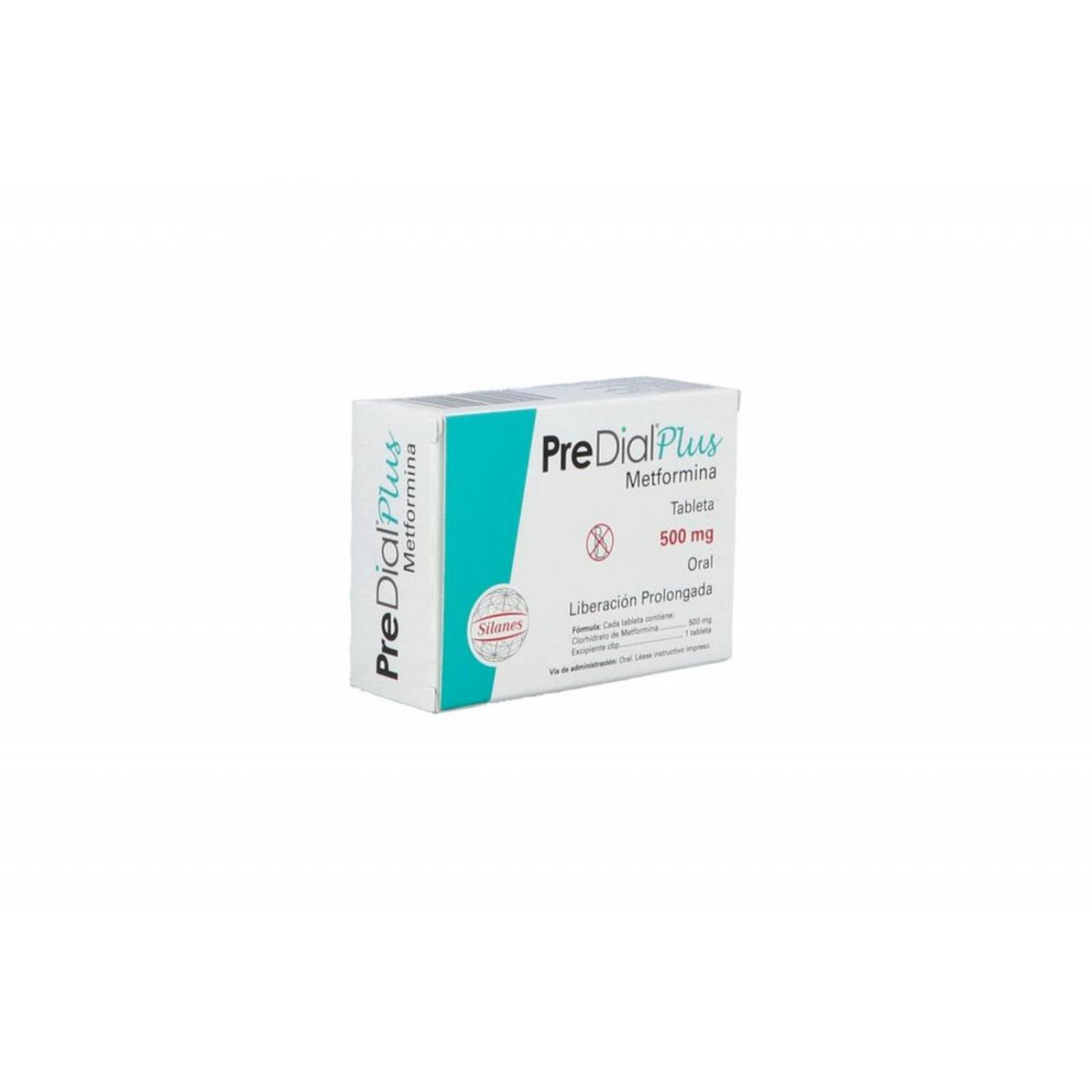 PreDial Plus 500 mg Caja Con 30 Tabletas 