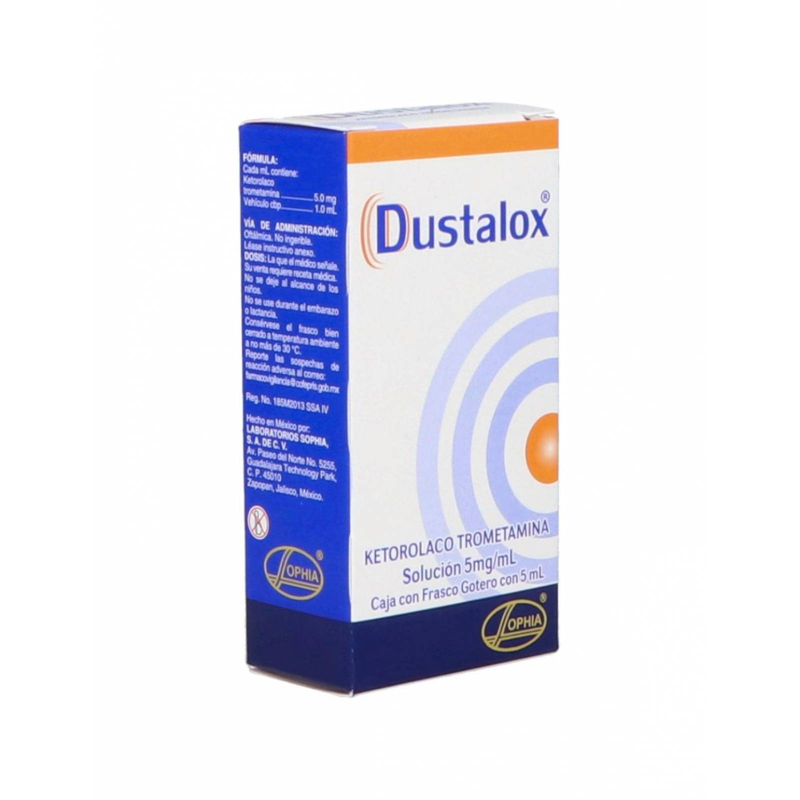Dustalox 5 mg/mL Caja Con 1 Frasco Gotero De 5 mL 