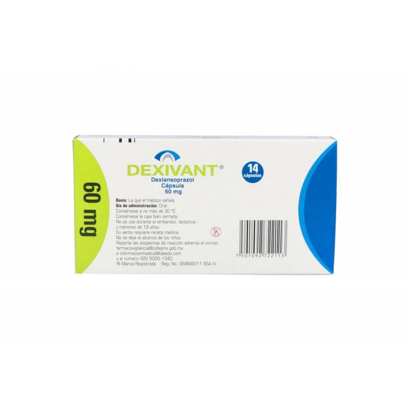 Dexivant 60 mg Caja Con 14 Cápsulas 