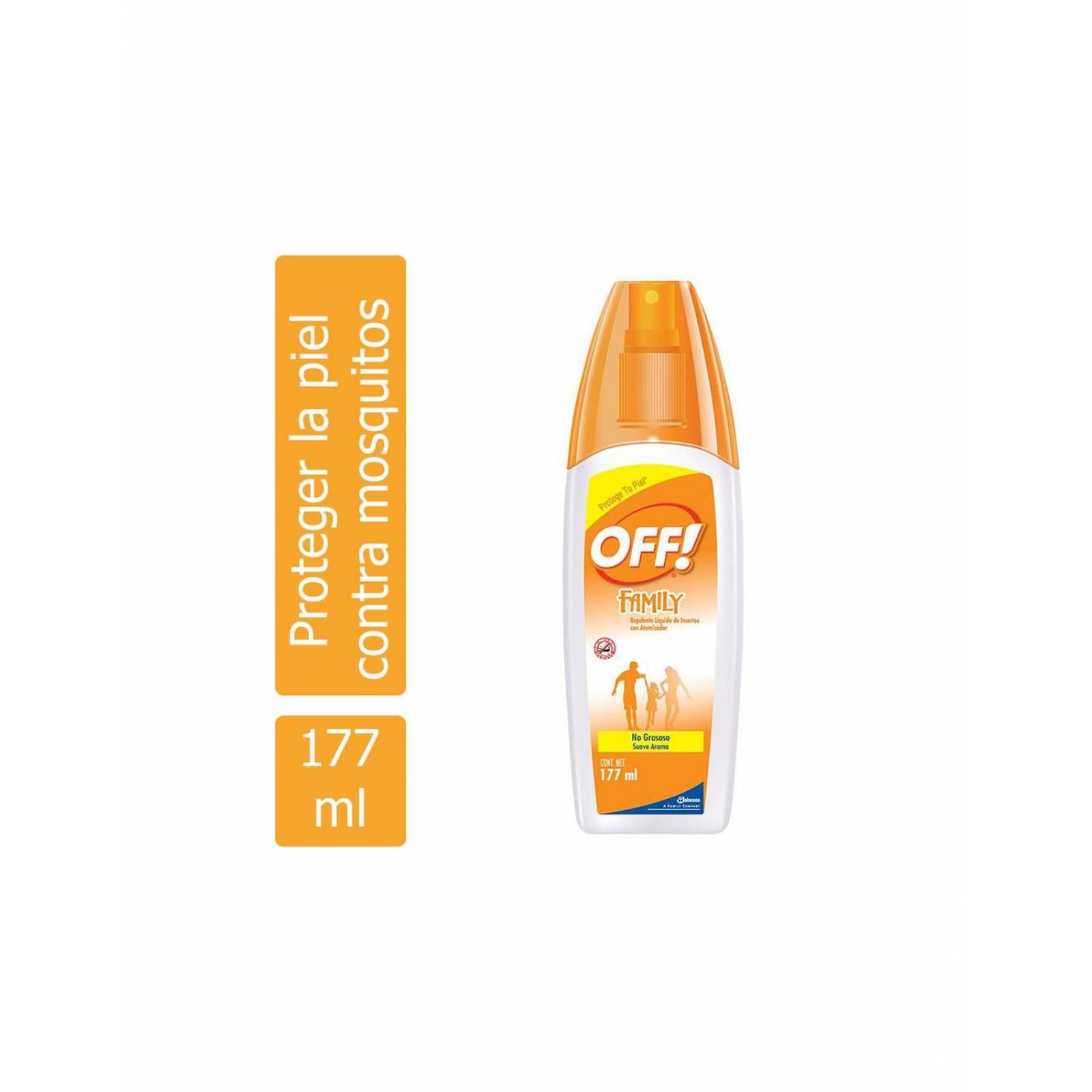 Repelente Off Family Frasco Spray Con 177 mL 