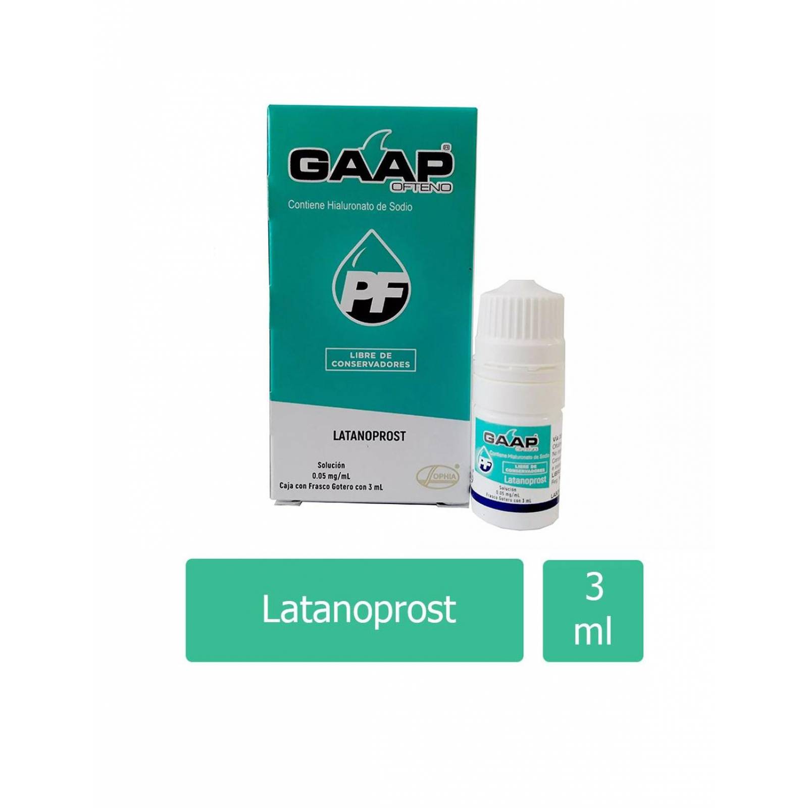Gaap Ofteno PF 0.5 Mg/mL Caja Con Frasco Gotero De 3 mL 