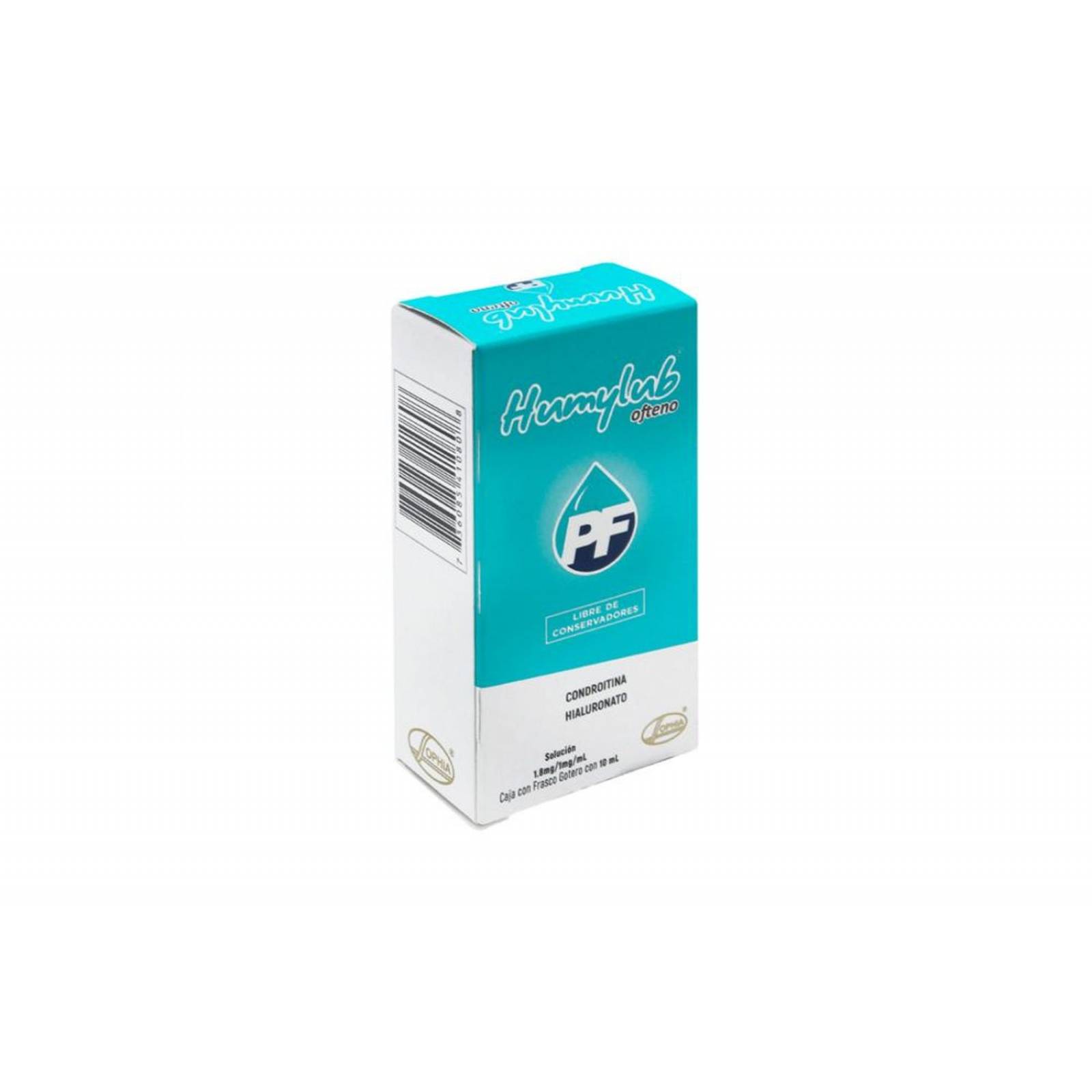Humylub ofteno PF 1,8 g / 1,0 g Caja Con Frasco Con 10 mL 