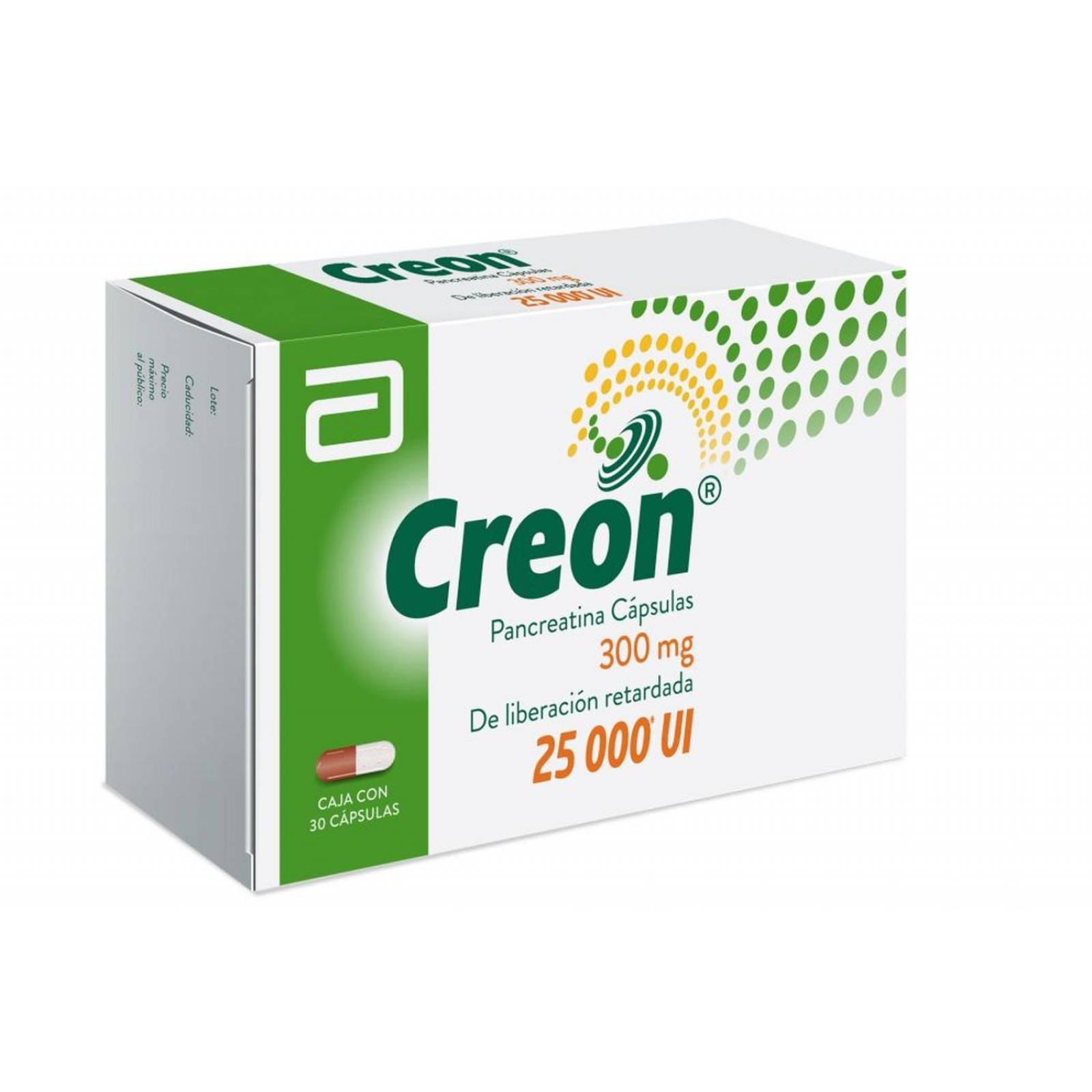 Creon 300 mg Caja Con 30 Cápsulas 25000 UI 