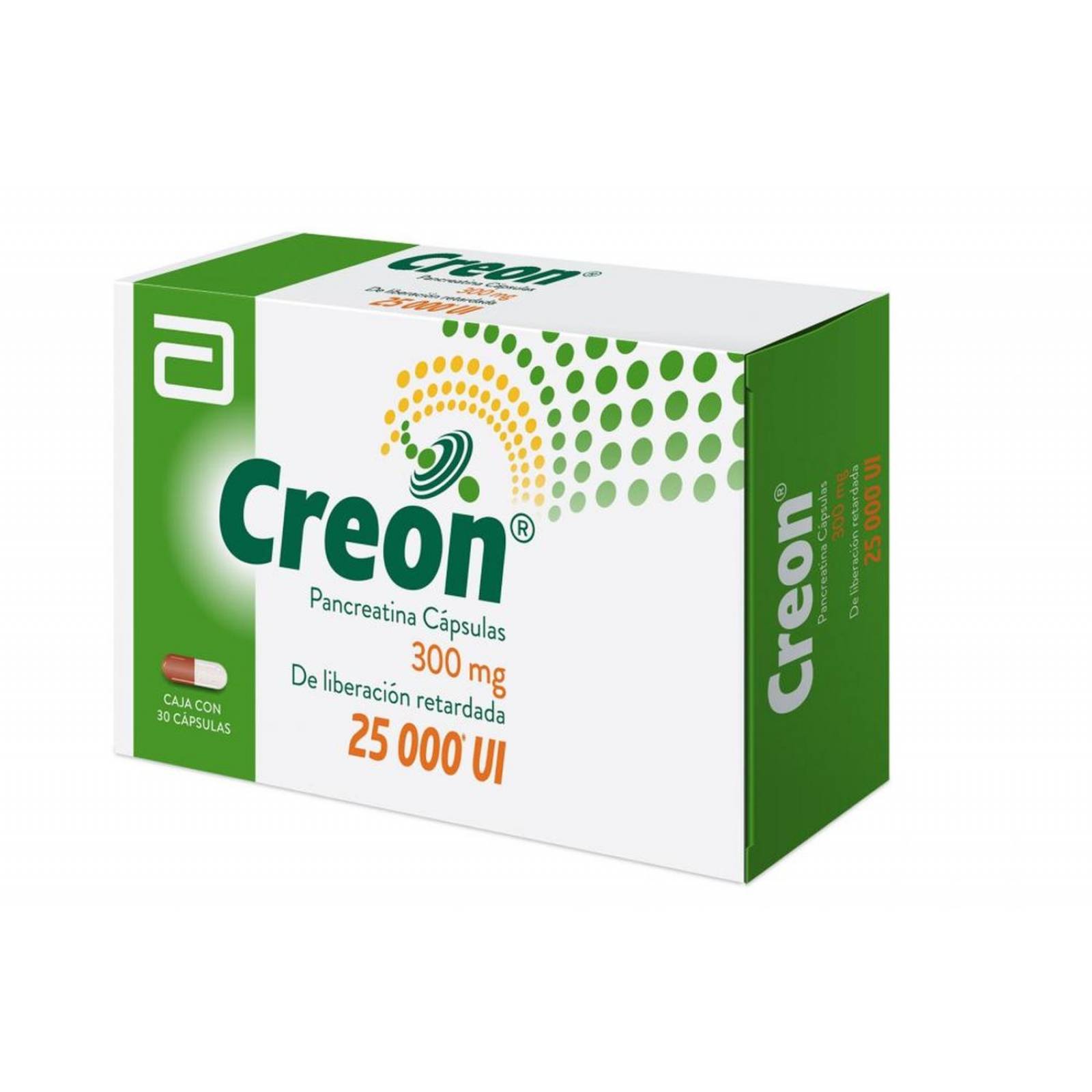 Creon 300 mg Caja Con 30 Cápsulas 25000 UI 