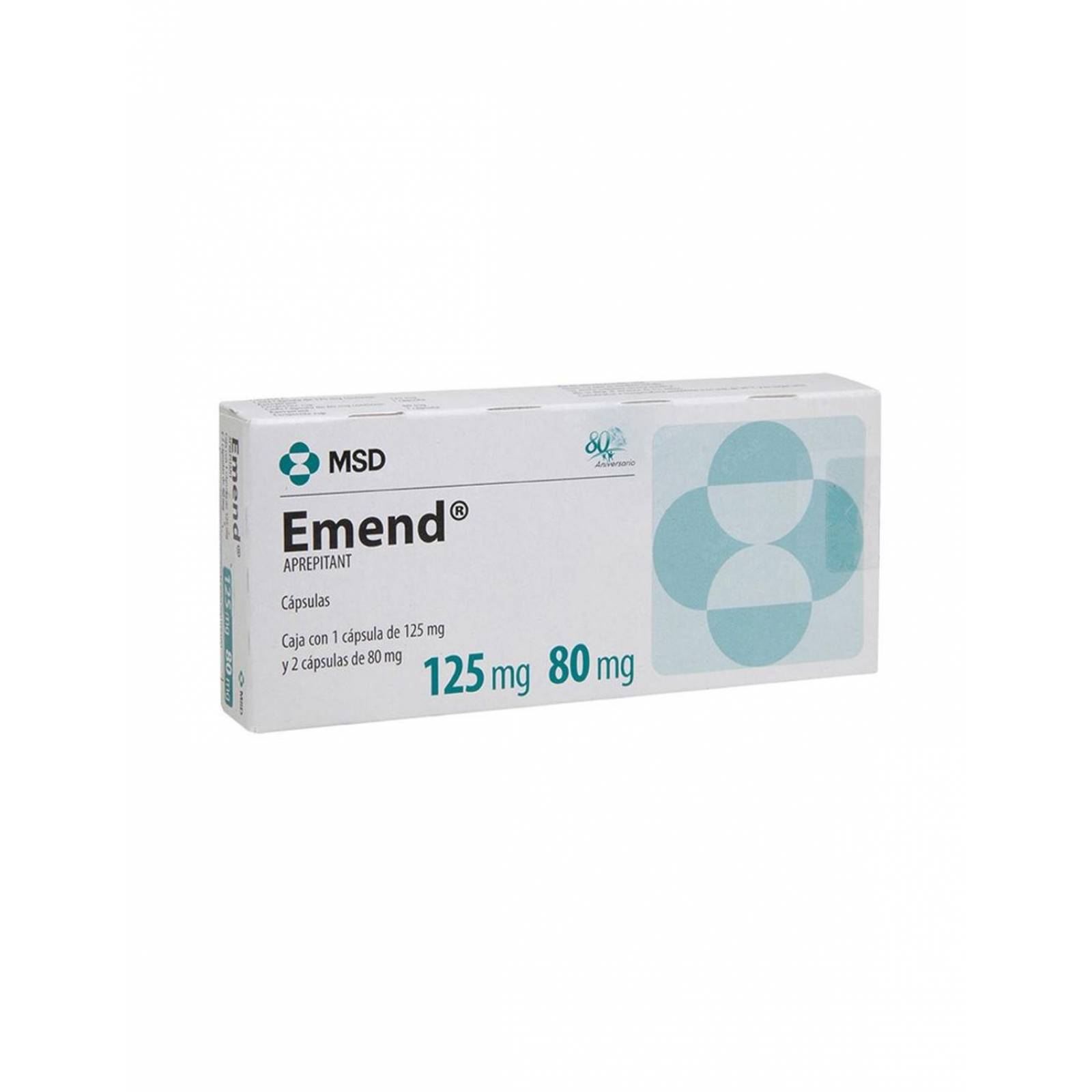 Emend 125 mg/80 mg Caja con 3 Cápsulas 