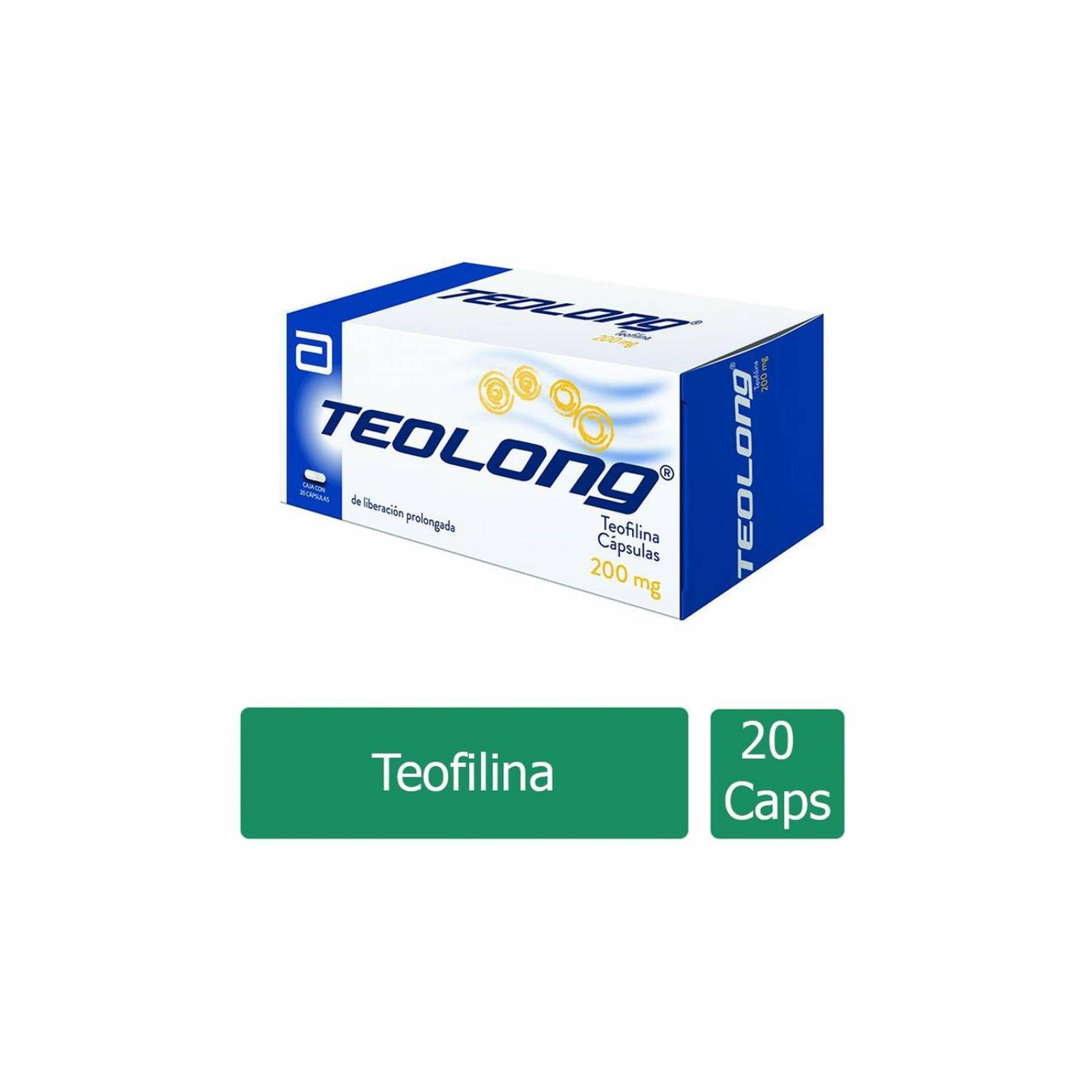 Teolong 200 mg Caja Con 20 Cápsulas 