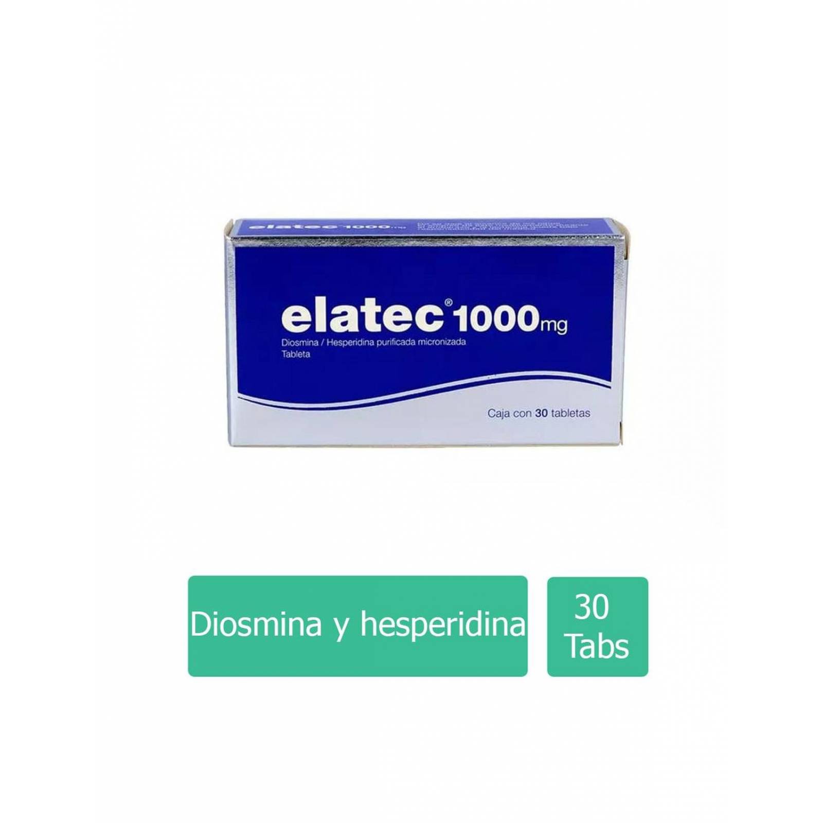 Elatec 1000 mg Caja Con 30 Tabletas 
