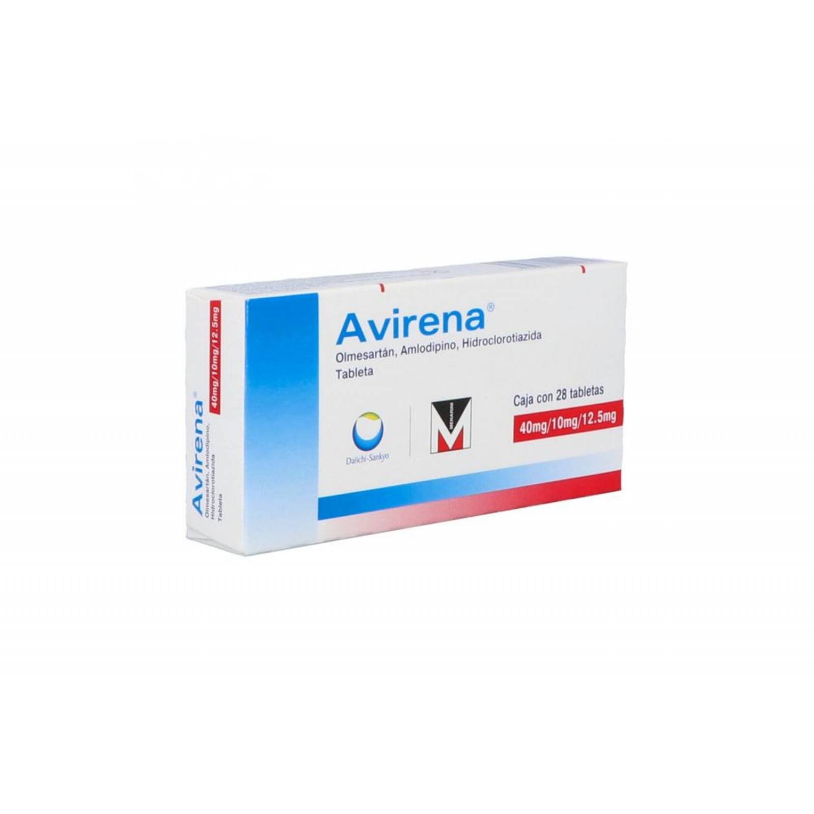 Avirena 40 mg/10 mg/12.5 mg Caja Con 28 Tabletas 