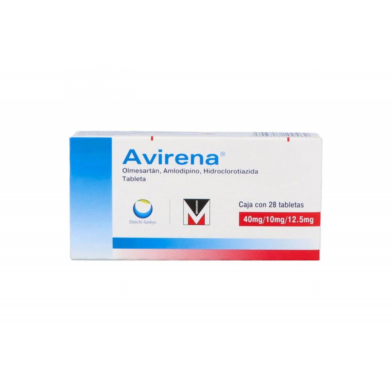 Avirena 40 mg/10 mg/12.5 mg Caja Con 28 Tabletas 