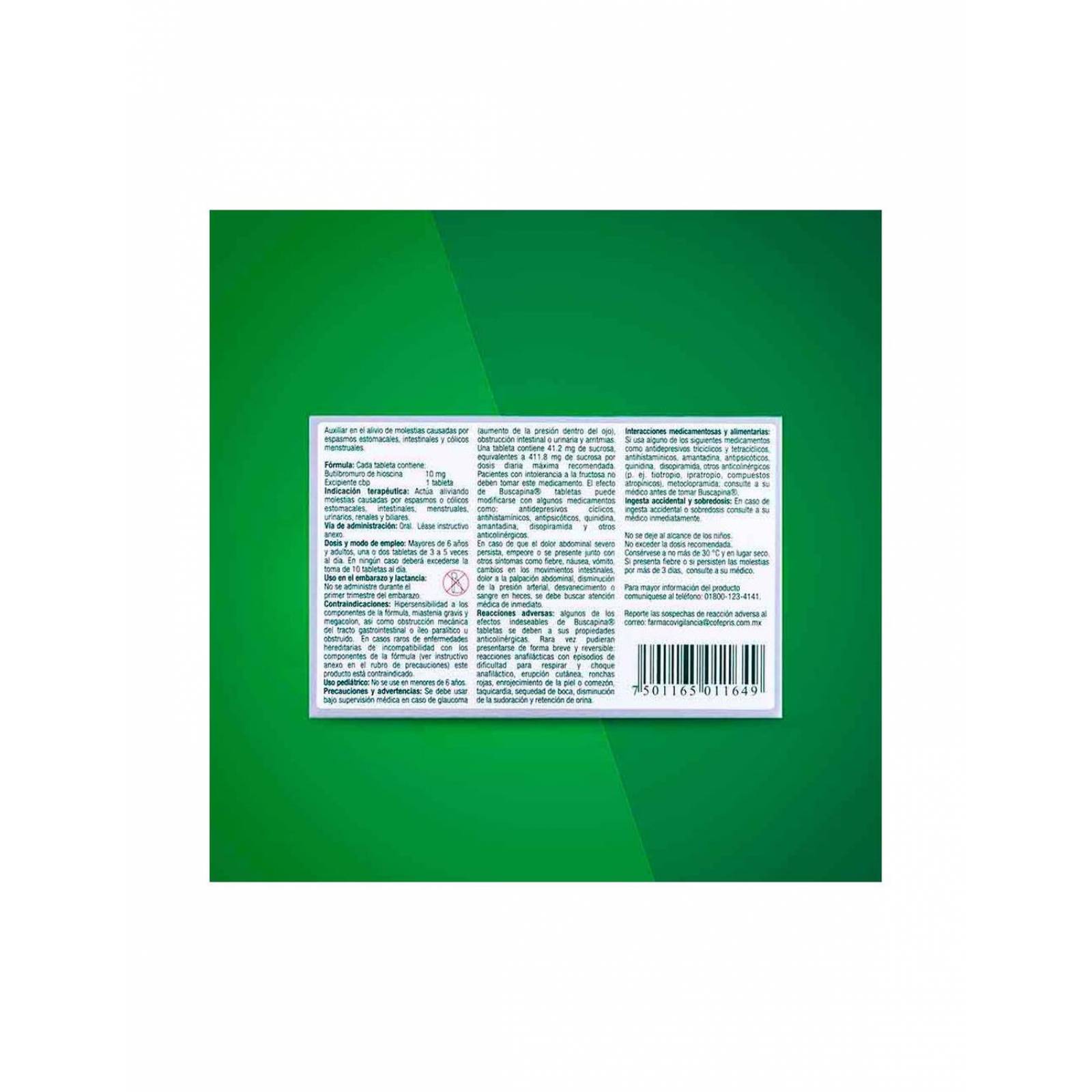 Buscapina 10 mg Caja Con 24 Tabletas 