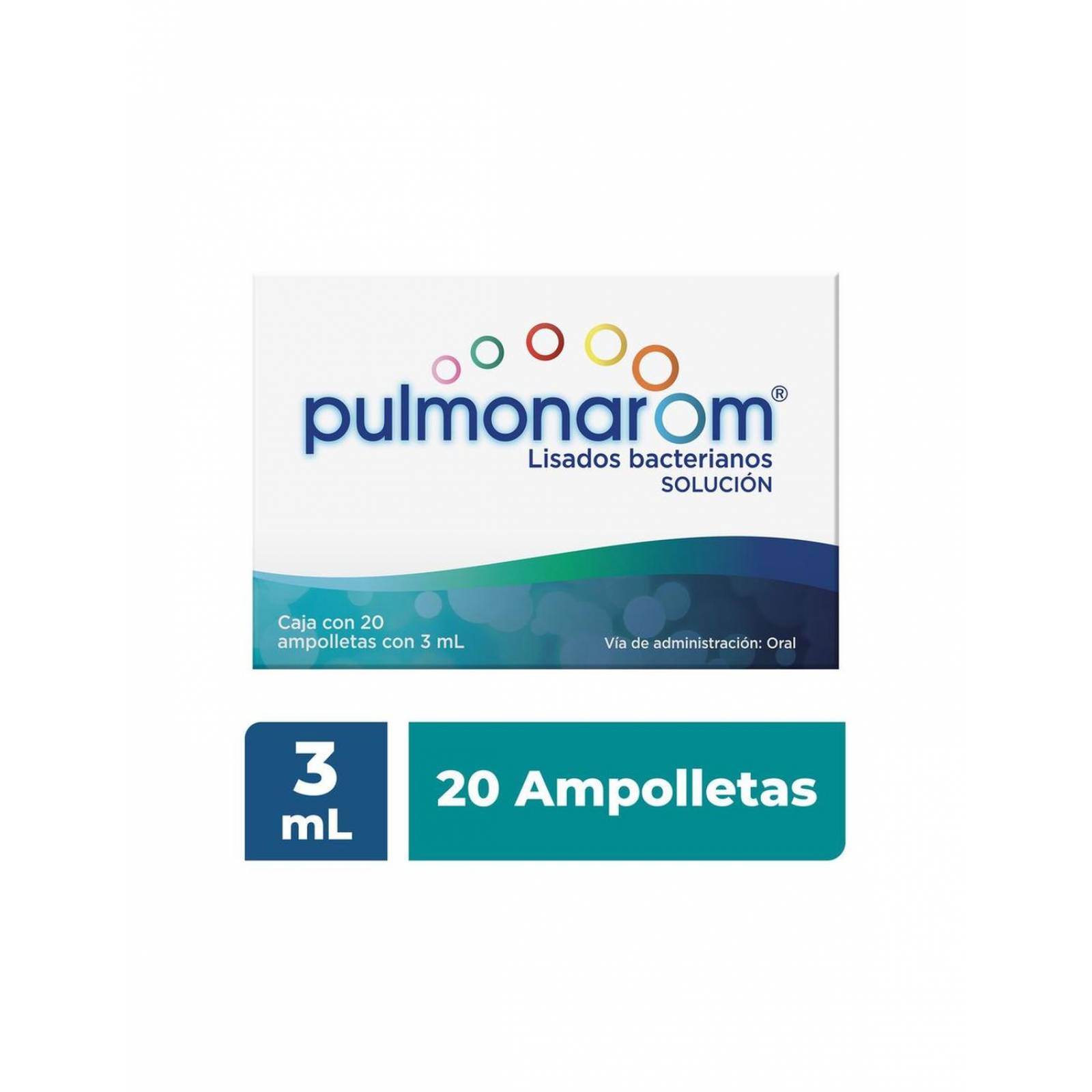 Pulmonarom Solución Oral Caja 20 Ampolletas Con 3 mL 