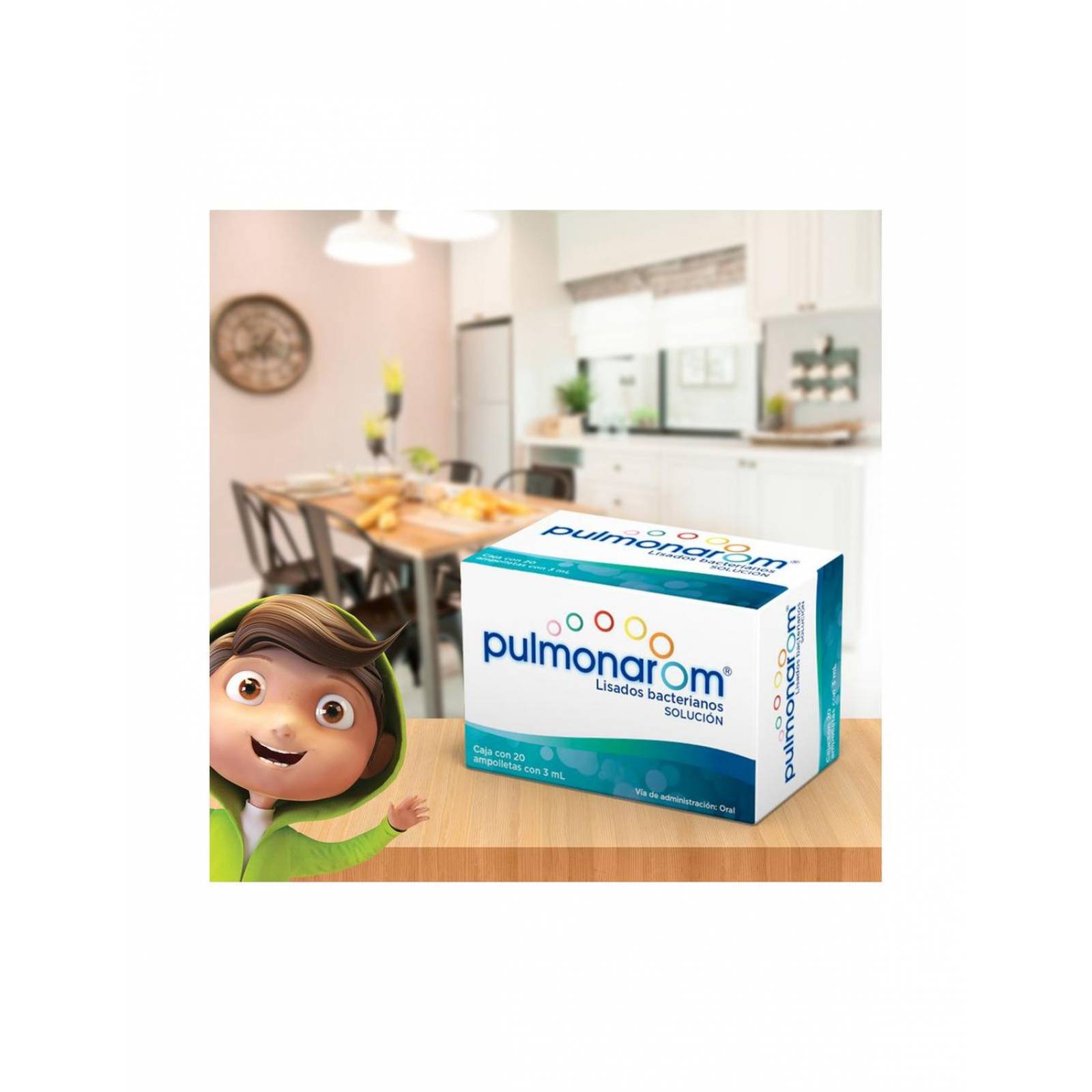 Pulmonarom Solución Oral Caja 20 Ampolletas Con 3 mL 