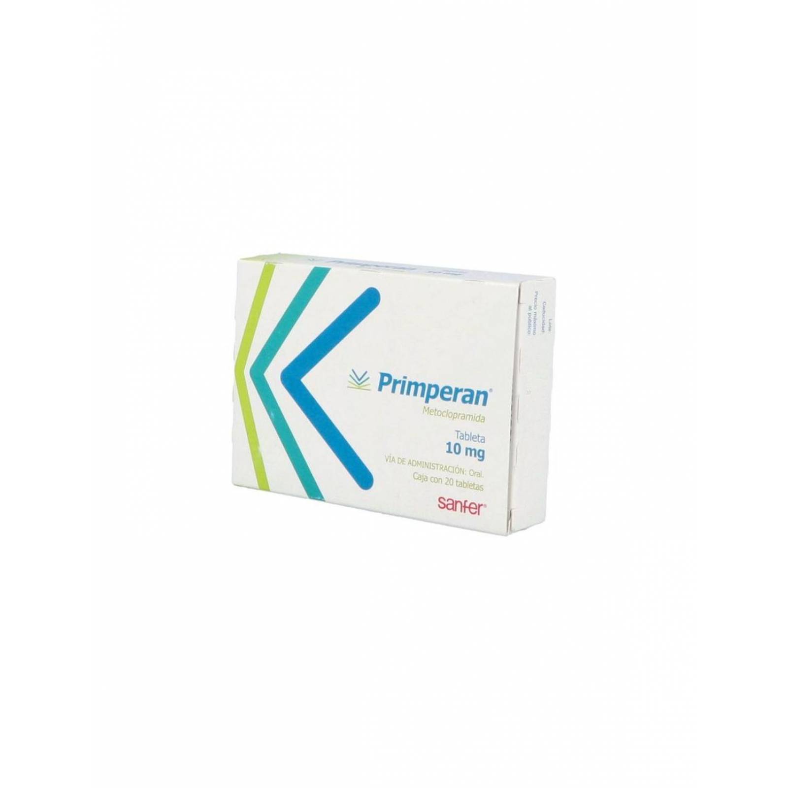 Primperan 10 mg Caja Con 20 Tabletas 