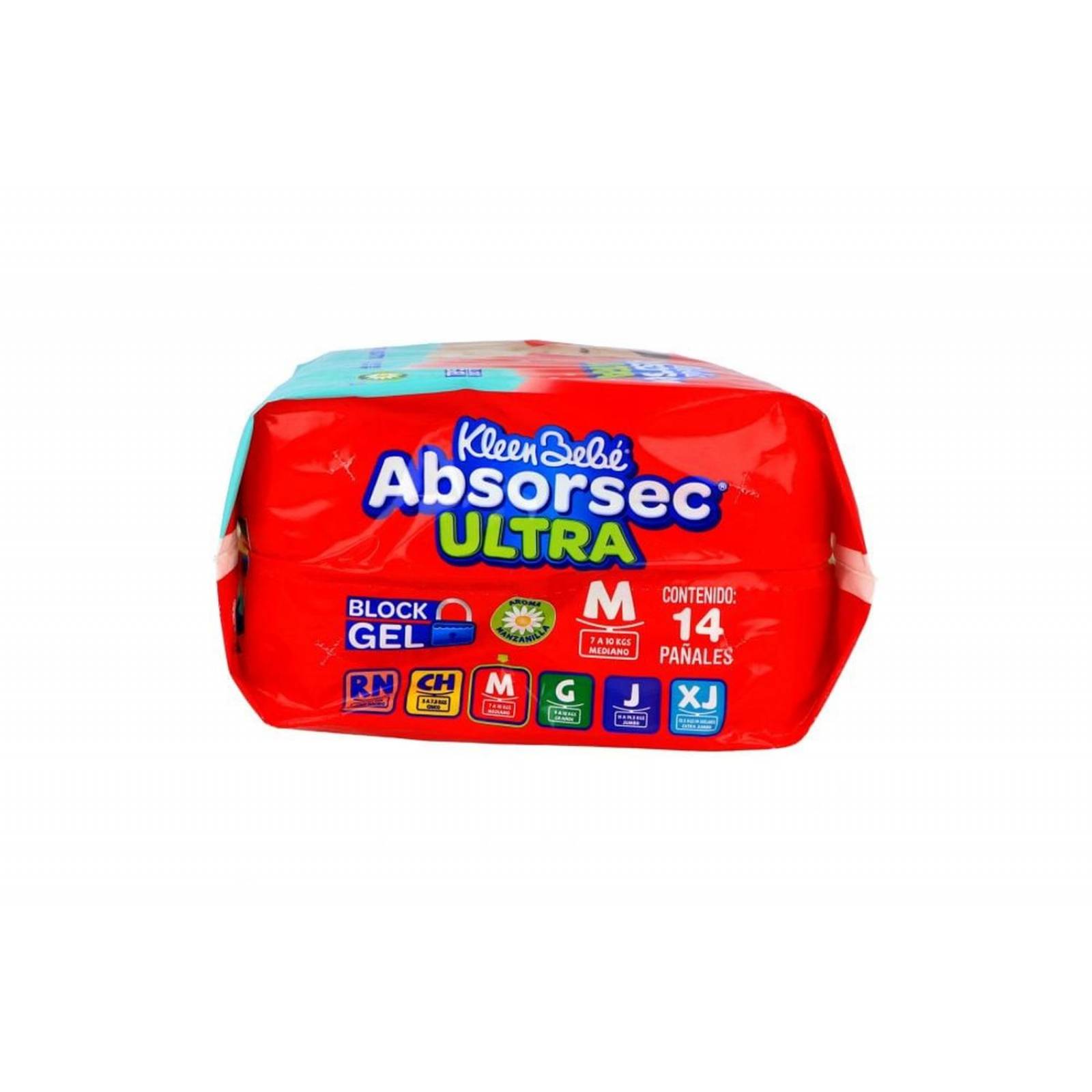 Pañales Kleen Bebé Absorsec Ultra Etapa M Paquete Con 14 Piezas 