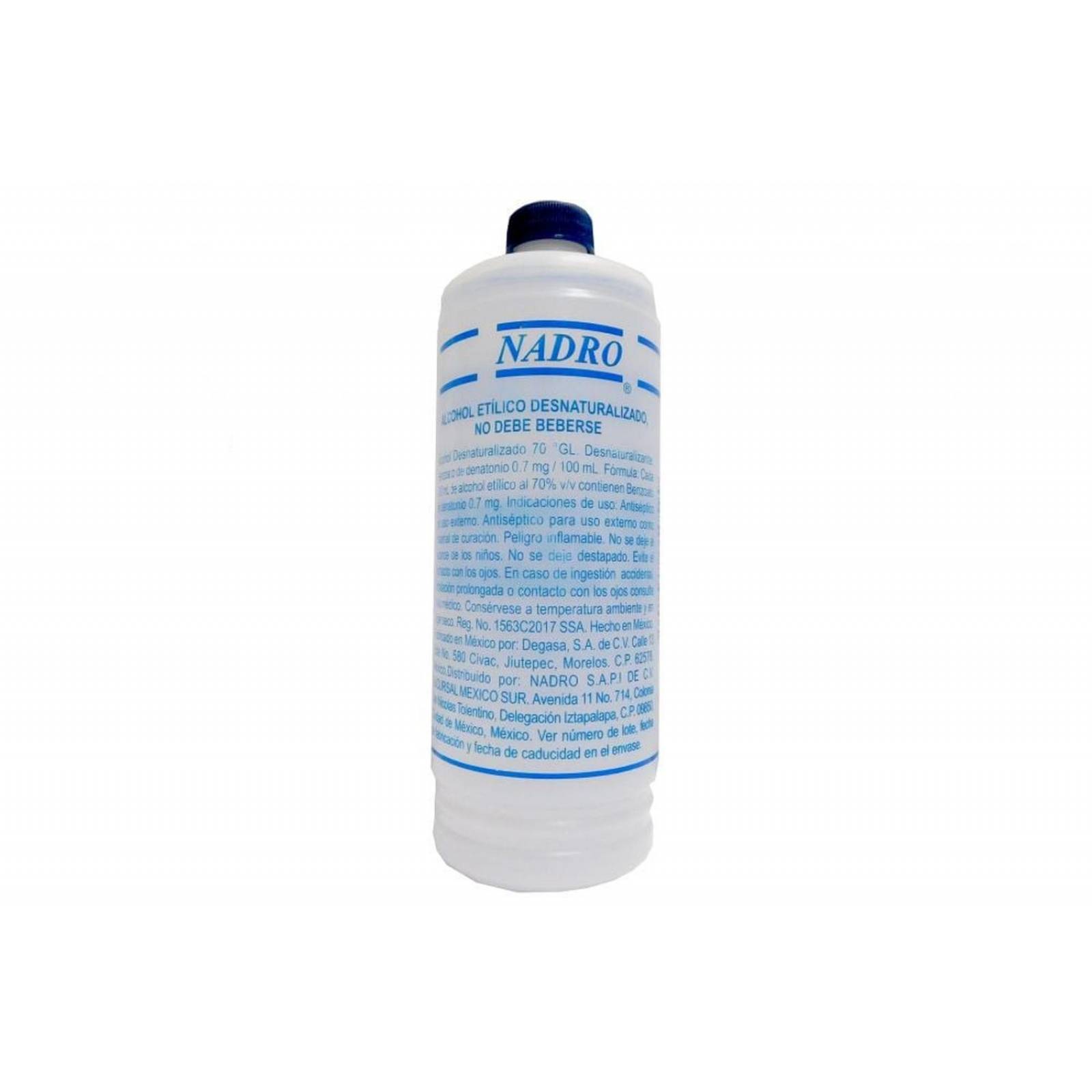 Nadro Alcohol Etílico Desnaturalizado Botella Con 500 mL 