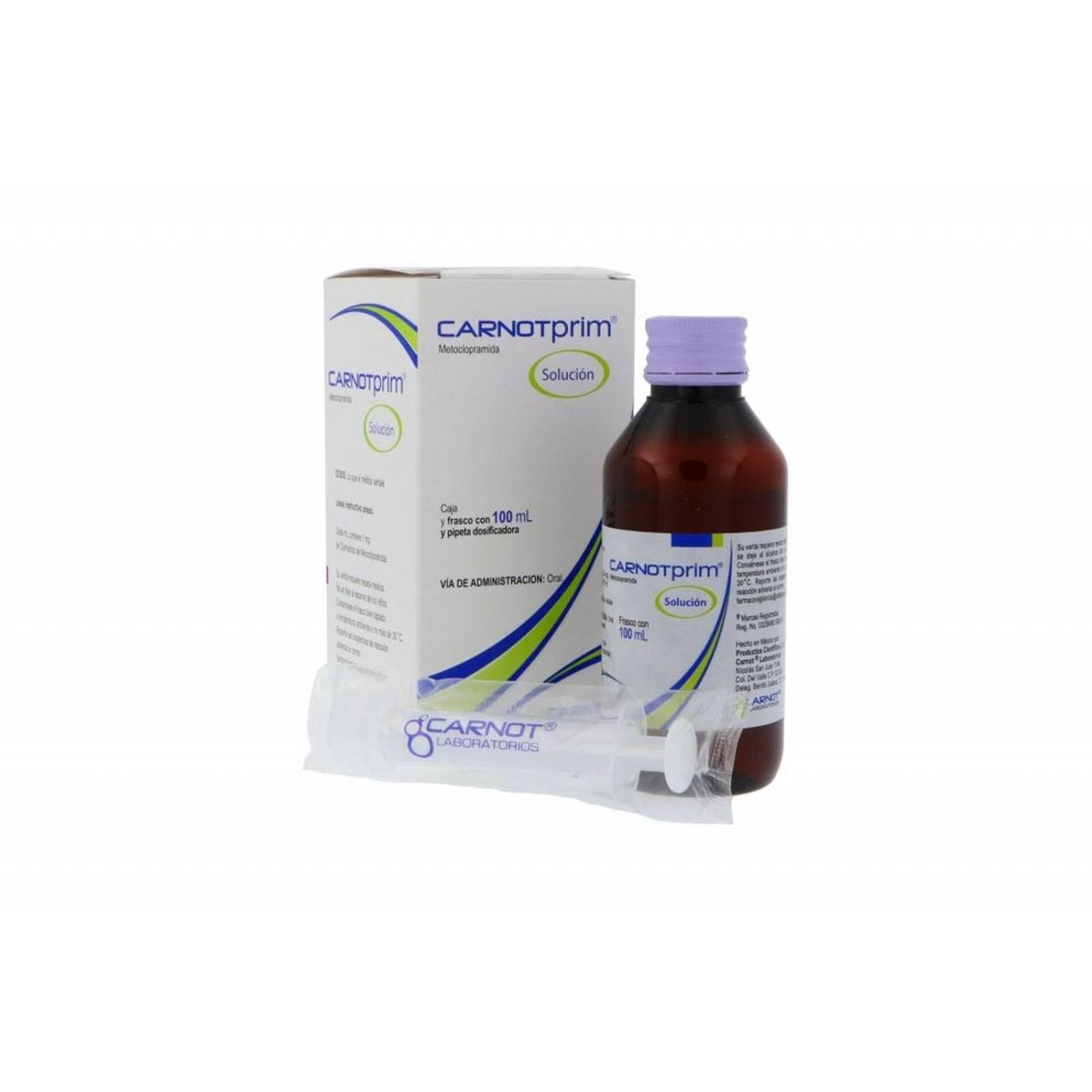 Carnotprim Solución Caja Con Frasco Con 100 mL y Dosificador 