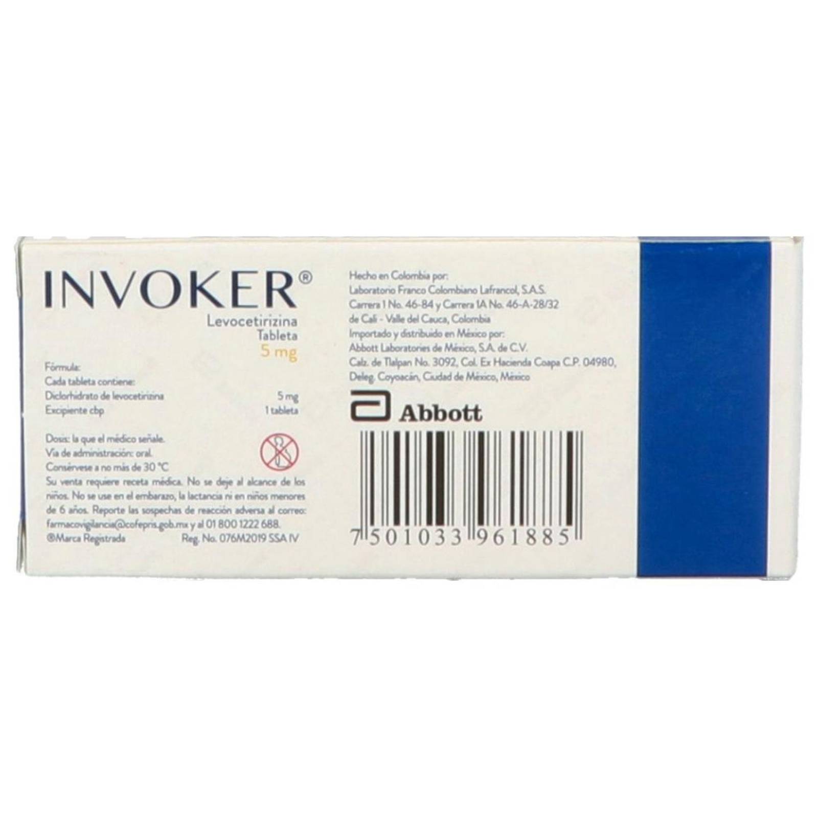 Invoker 5 mg Caja Con 10 Tabletas 