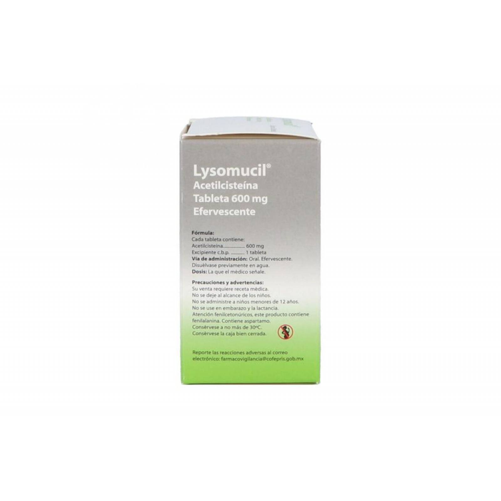 Lysomucil 600 mg Caja Con 20 Tabletas Efervescentes 