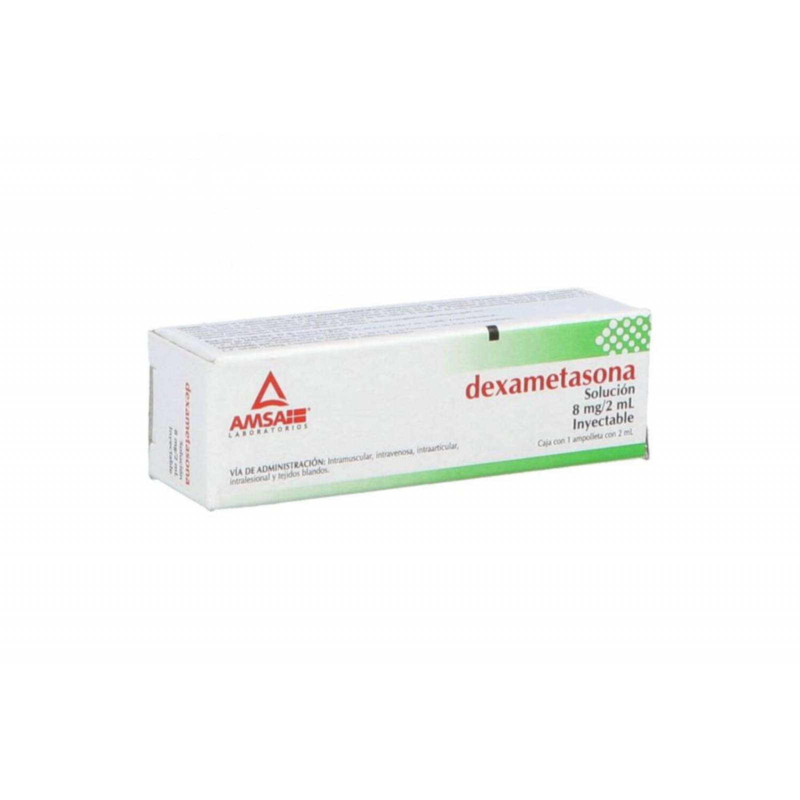Dexametasona 8 mg/2mL Solución Inyectable Caja Con Ampolleta - RX 