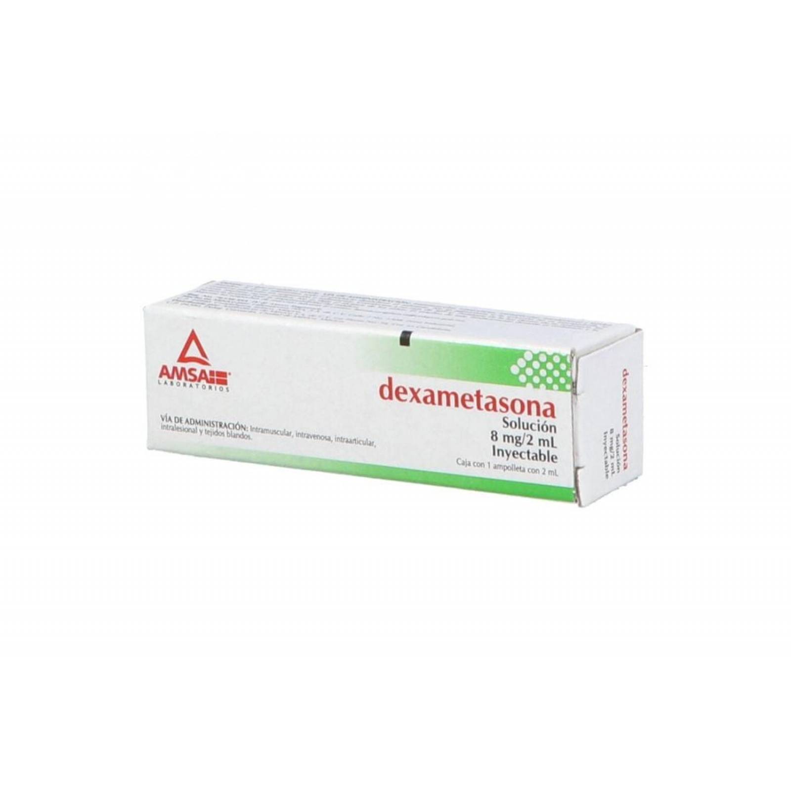 Dexametasona 8 mg/2mL Solución Inyectable Caja Con Ampolleta - RX 