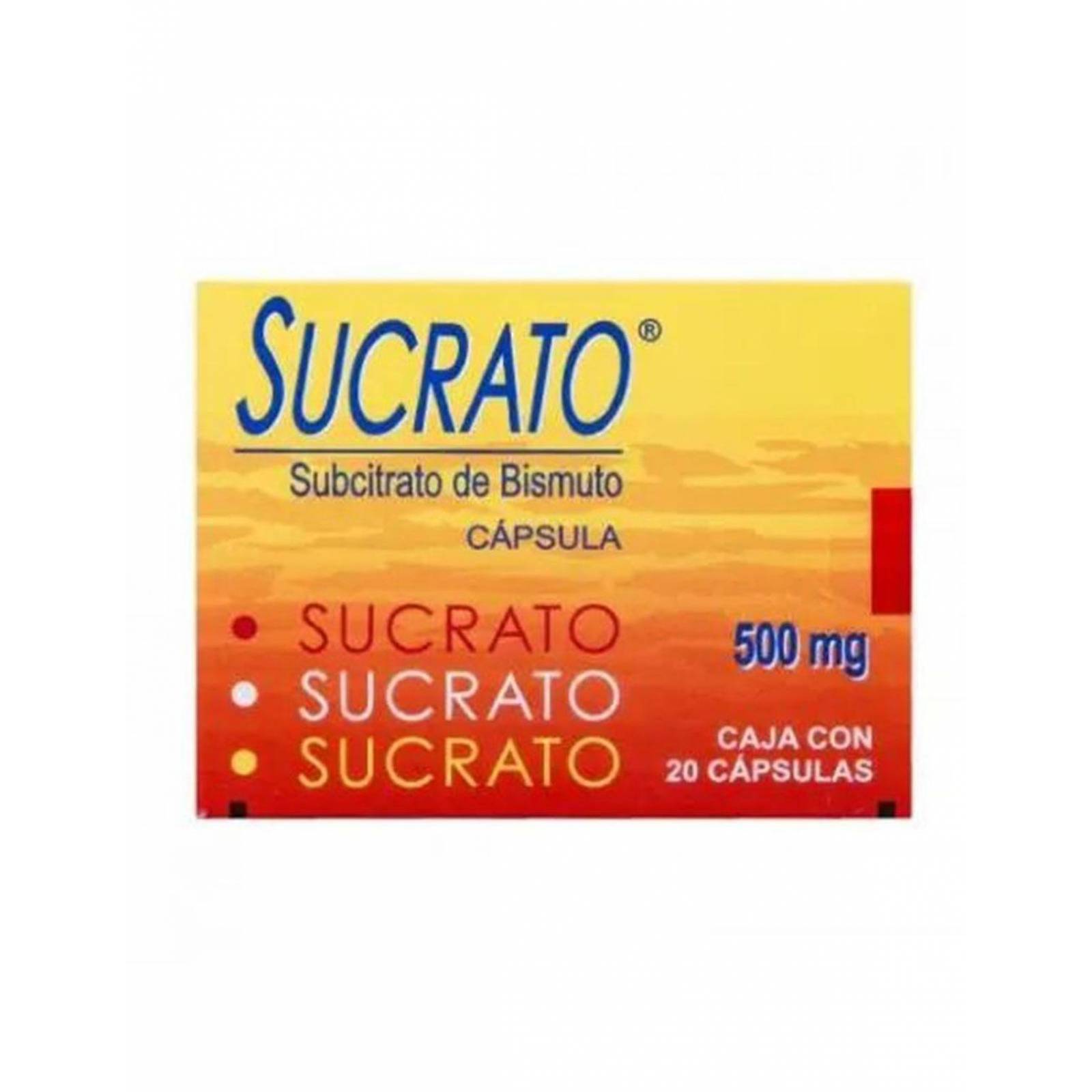 Sucrato 500 mg Caja Con 20 Cápsulas 