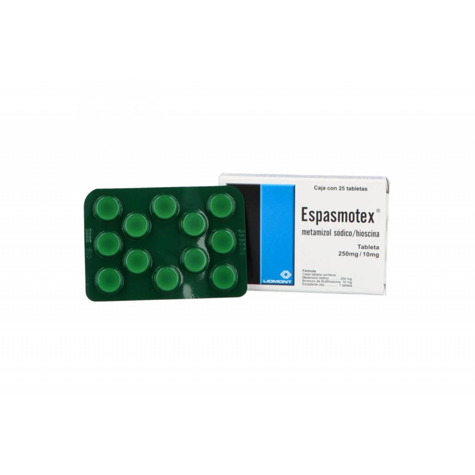 Espasmotex Caja Con 25 Tabletas 