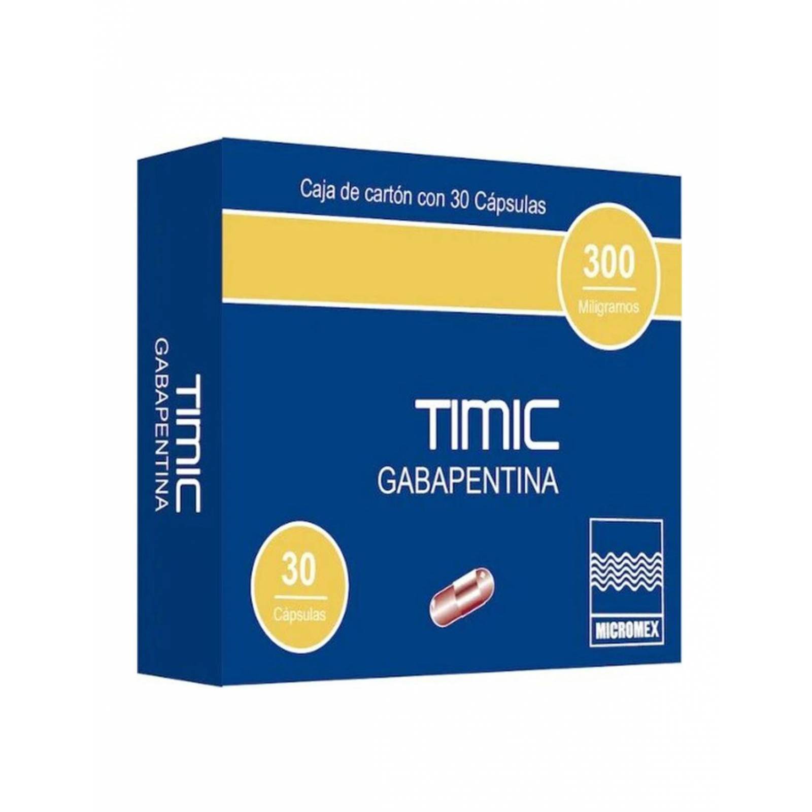 Timic 300 mg Caja Con 30 Cápsulas 