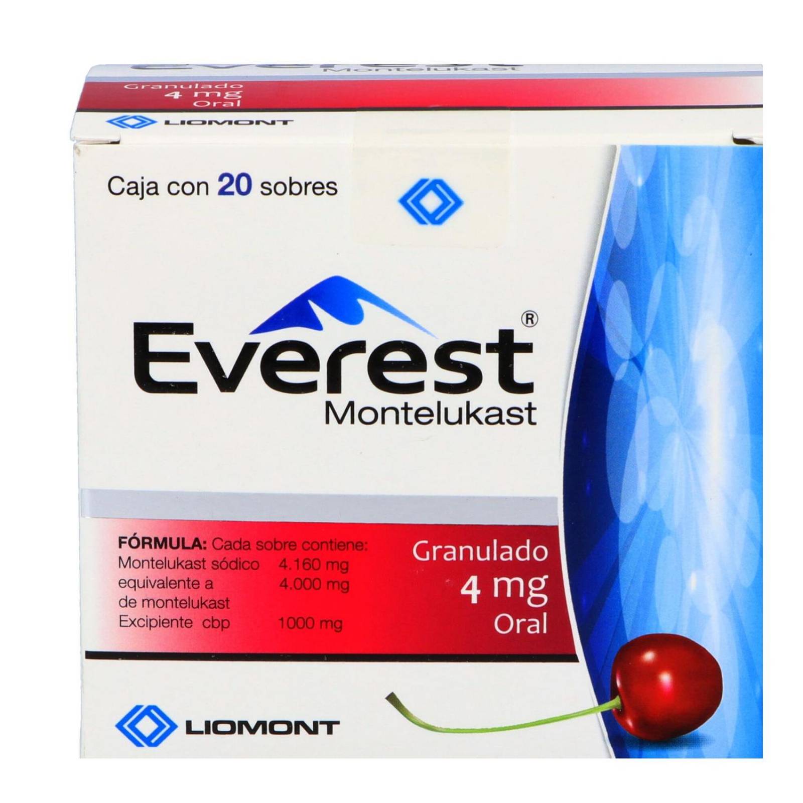 Everest Granulado 4 mg Caja Con 20 Sobres 