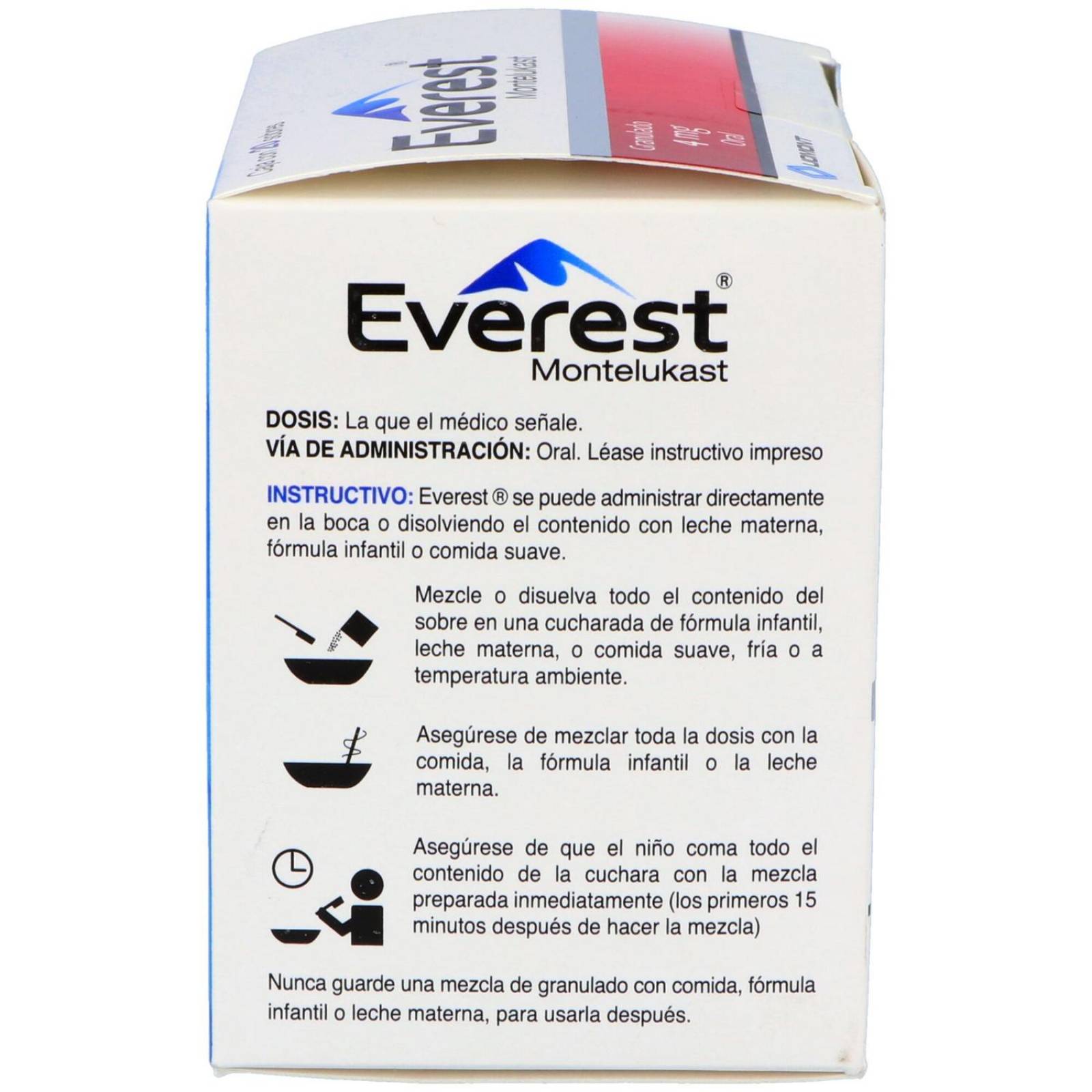 Everest Granulado 4 mg Caja Con 20 Sobres 