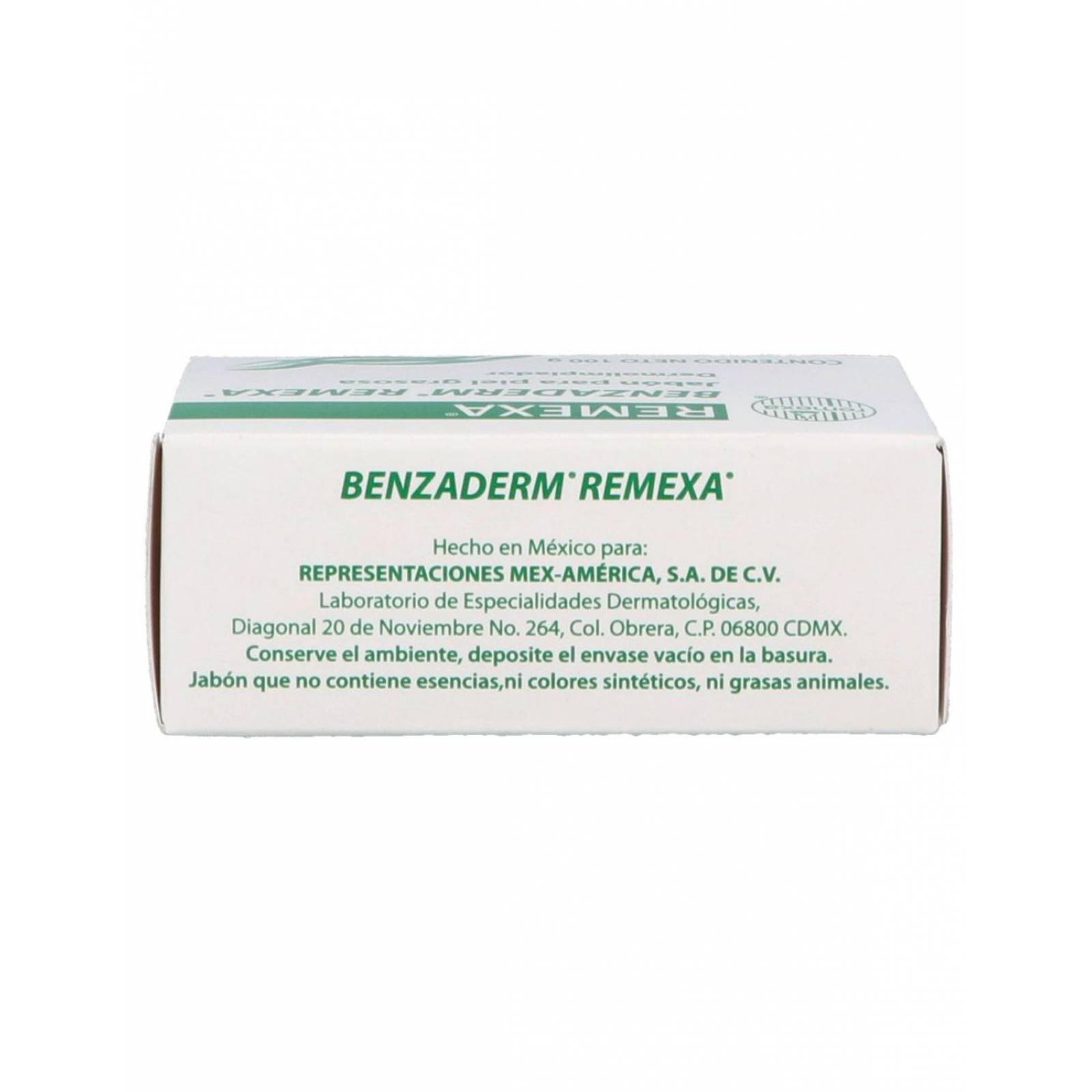 Benzaderm Jabón En Barra Con 100g 