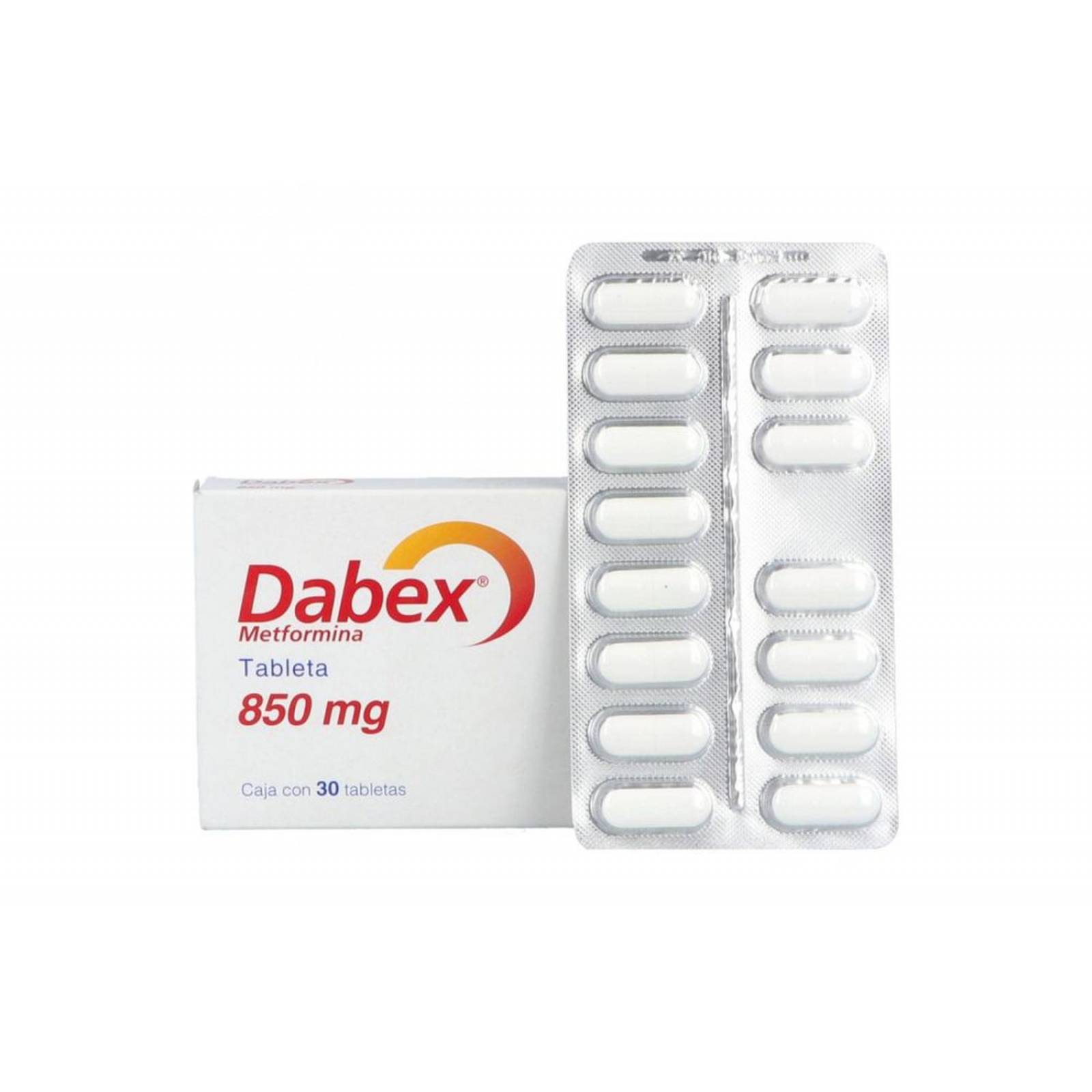 Dabex 850 mg Caja Con 30 Tabletas 