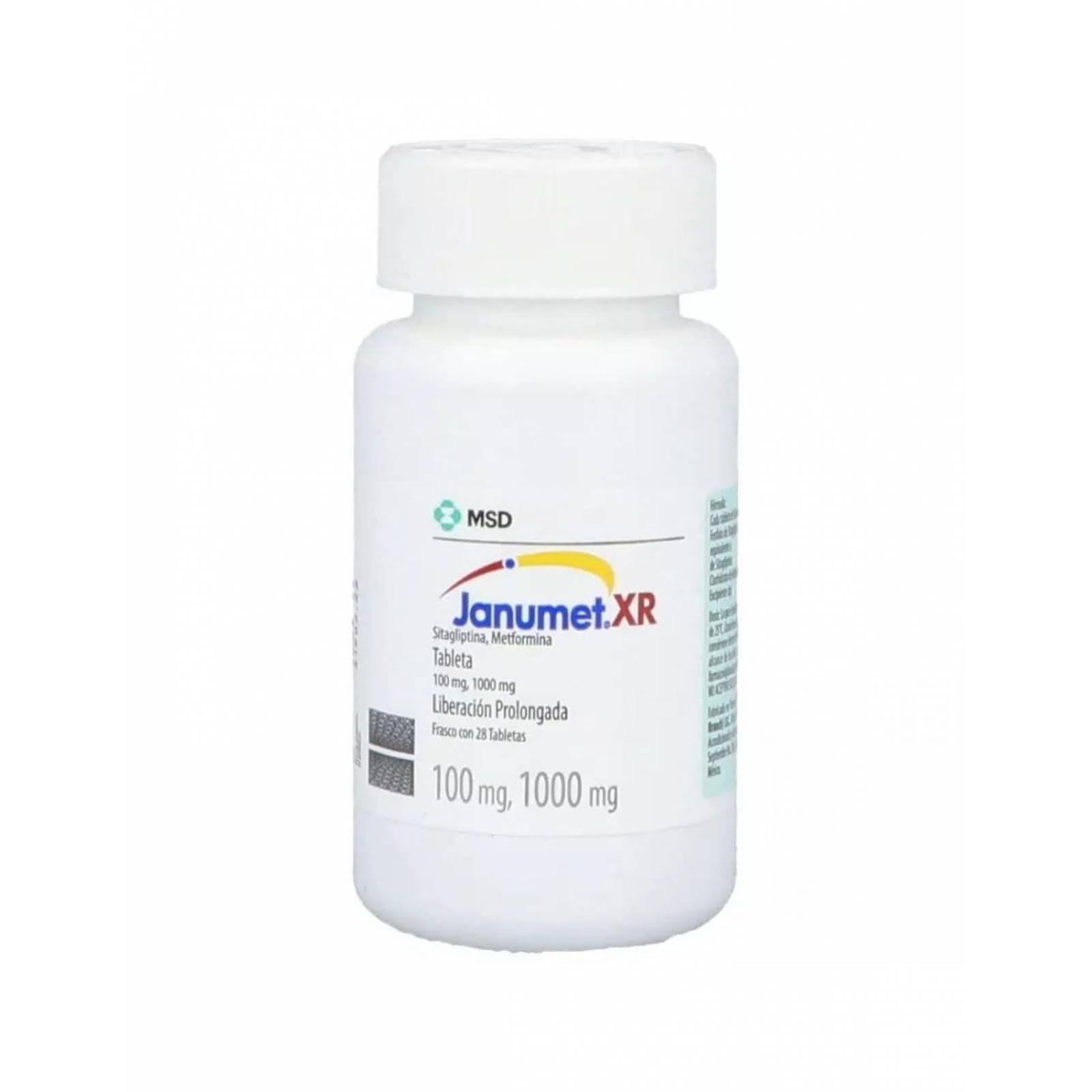 Janumet XR 100 / 1000 mg Frasco Con 28 Tabletas 