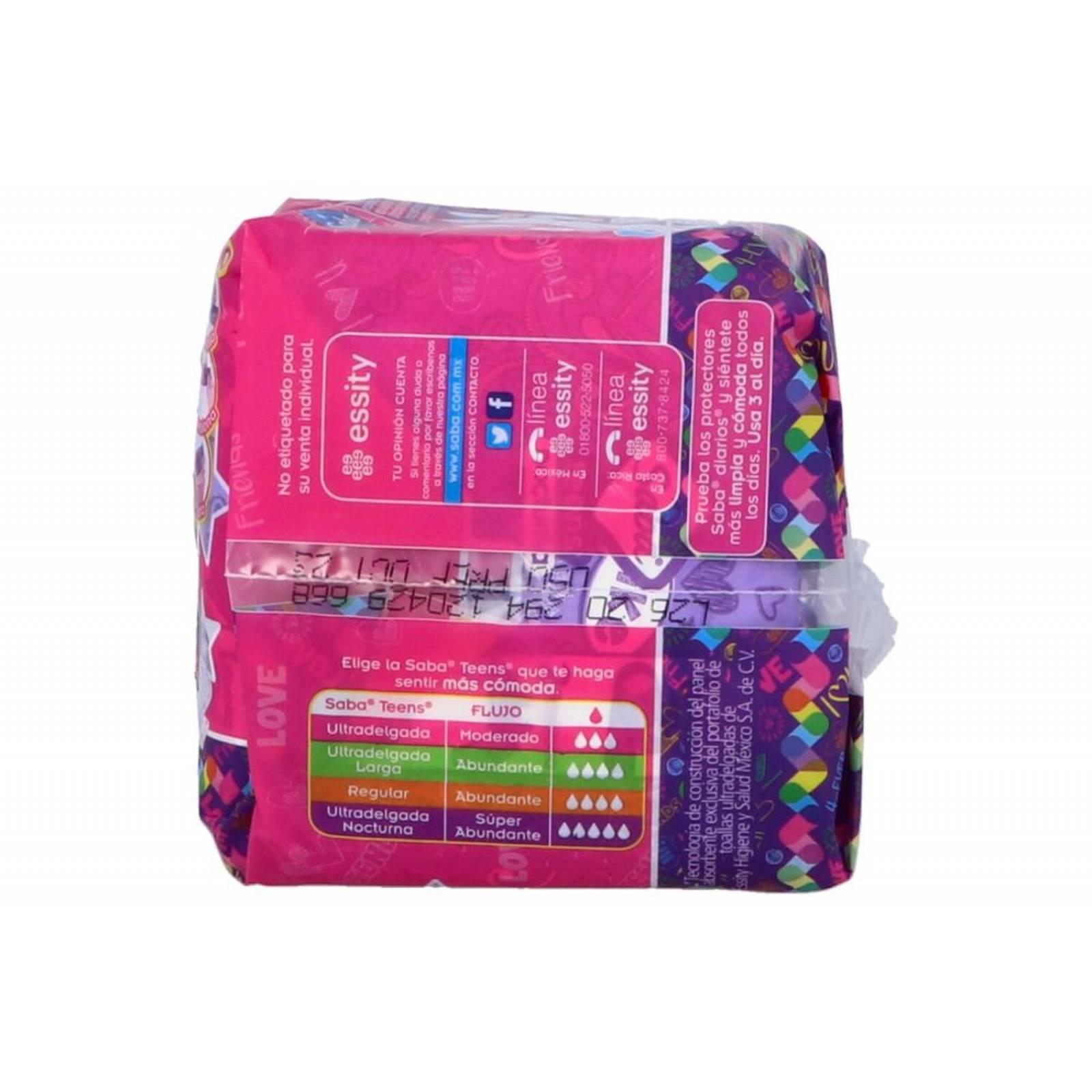 Saba Teens Nocturnas Con Alas Paquete Con 10 Toallas 