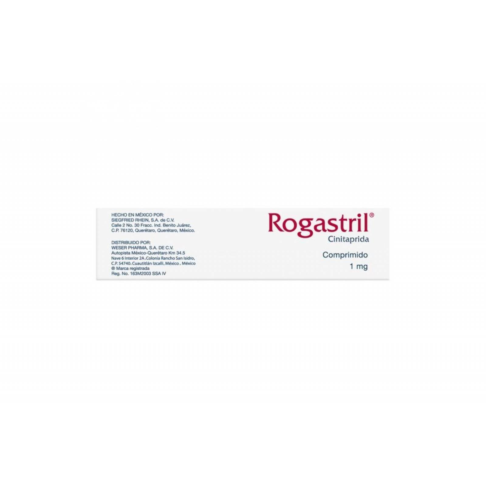 Rogastril 1 mg Caja Con 45 Comprimidos 