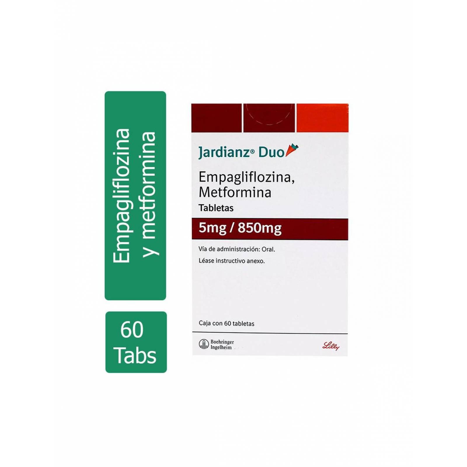 Jardianz Duo 5 mg / 850 mg Caja Con 60 Tabletas 