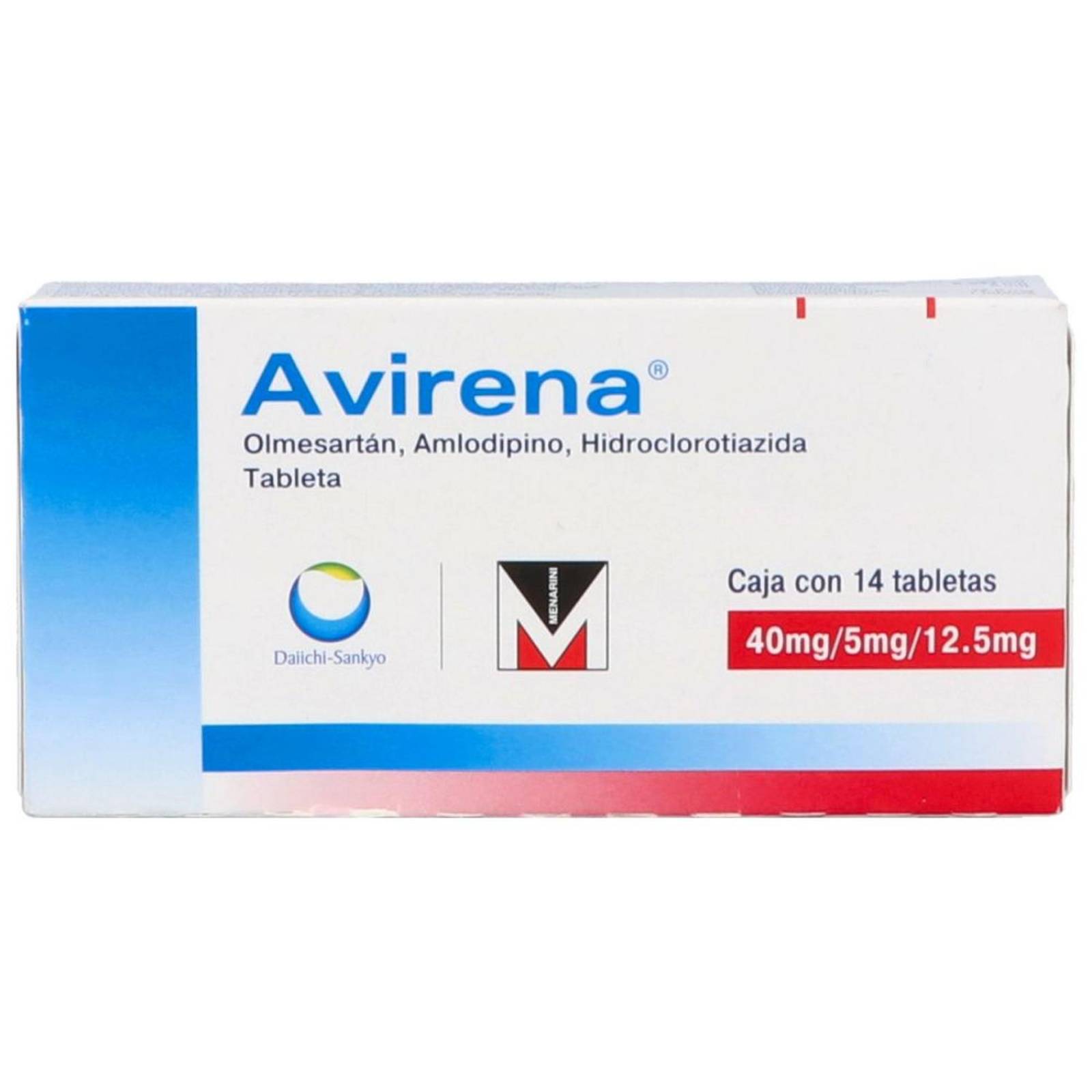 Avirena 40 mg / 5 mg / 12.5 mg Caja Con 14 Tabletas 