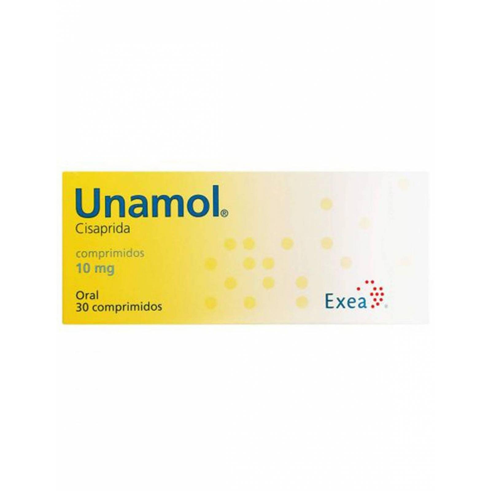 Unamol 10mg Caja Con 30 Comprimidos 