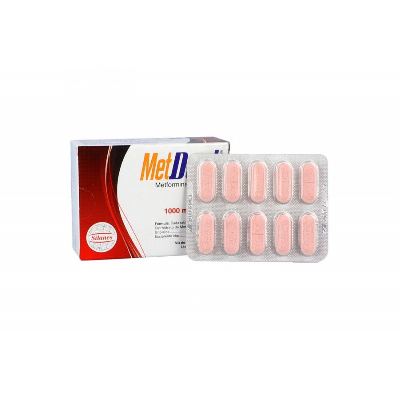 Metdual 10 mg / 1000 mg Caja Con 30 Tabletas 