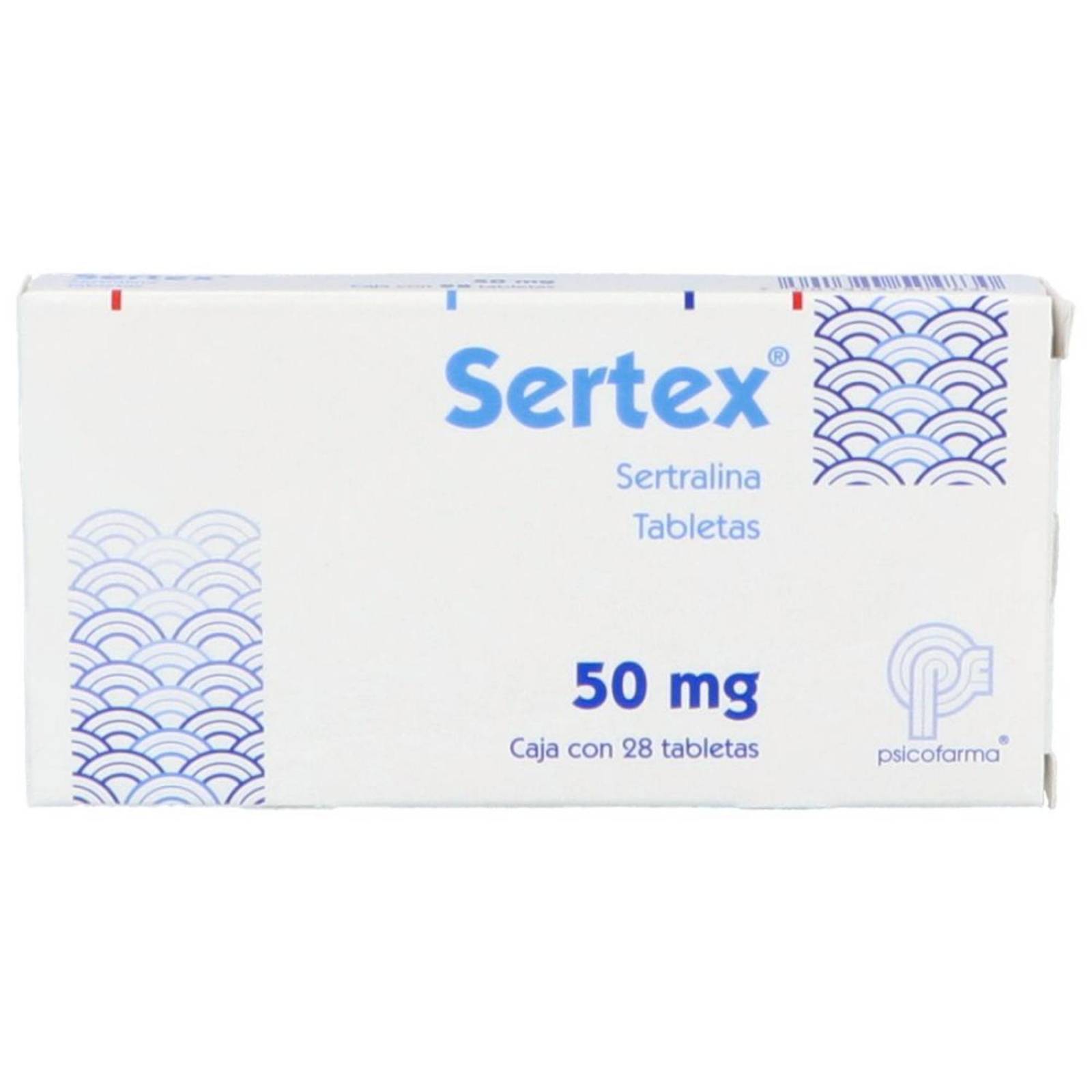 Sertex 50 mg Caja Con 28 Tabletas 
