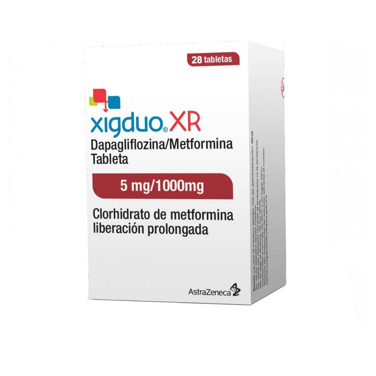 Xigduo Xr 5 mg/1000 mg Caja Con 28 Tabletas 