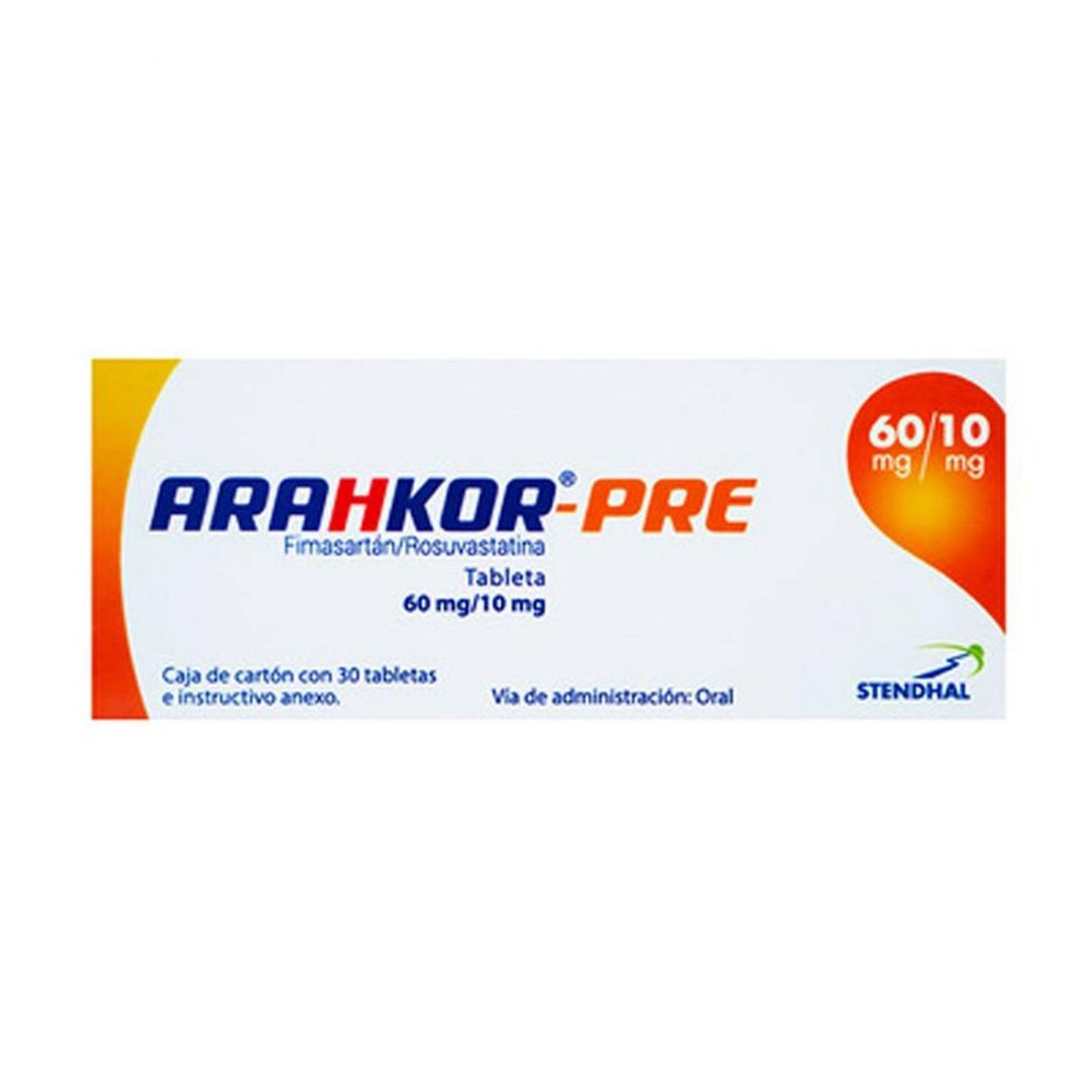 Arahkor Pre 60 mg/10 mg Caja Con 30 Tabletas 