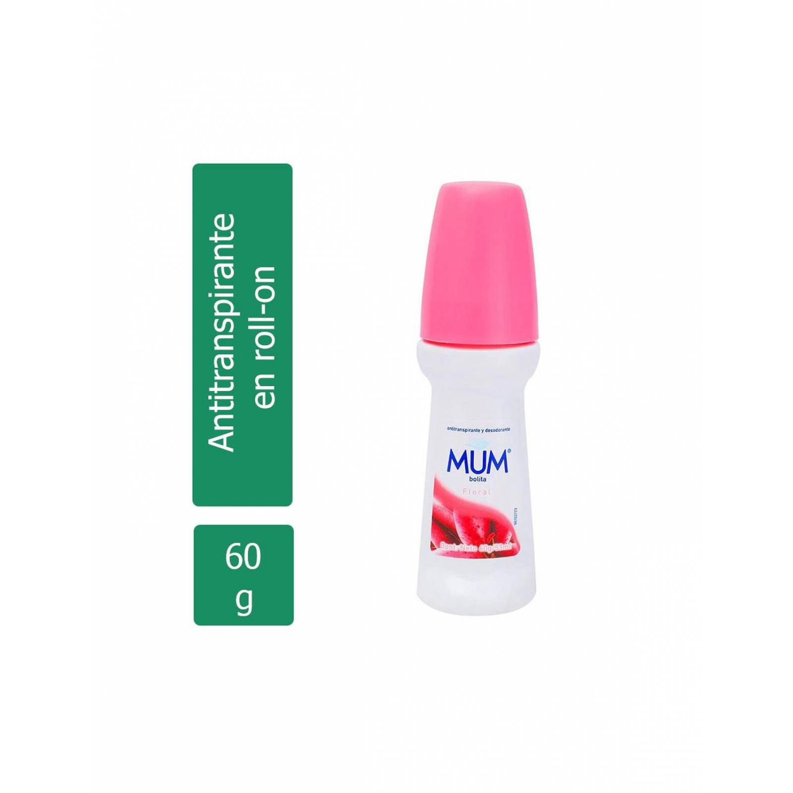 Antitranspirante Mum Bolita Aroma Floral Roll-On 60 g 