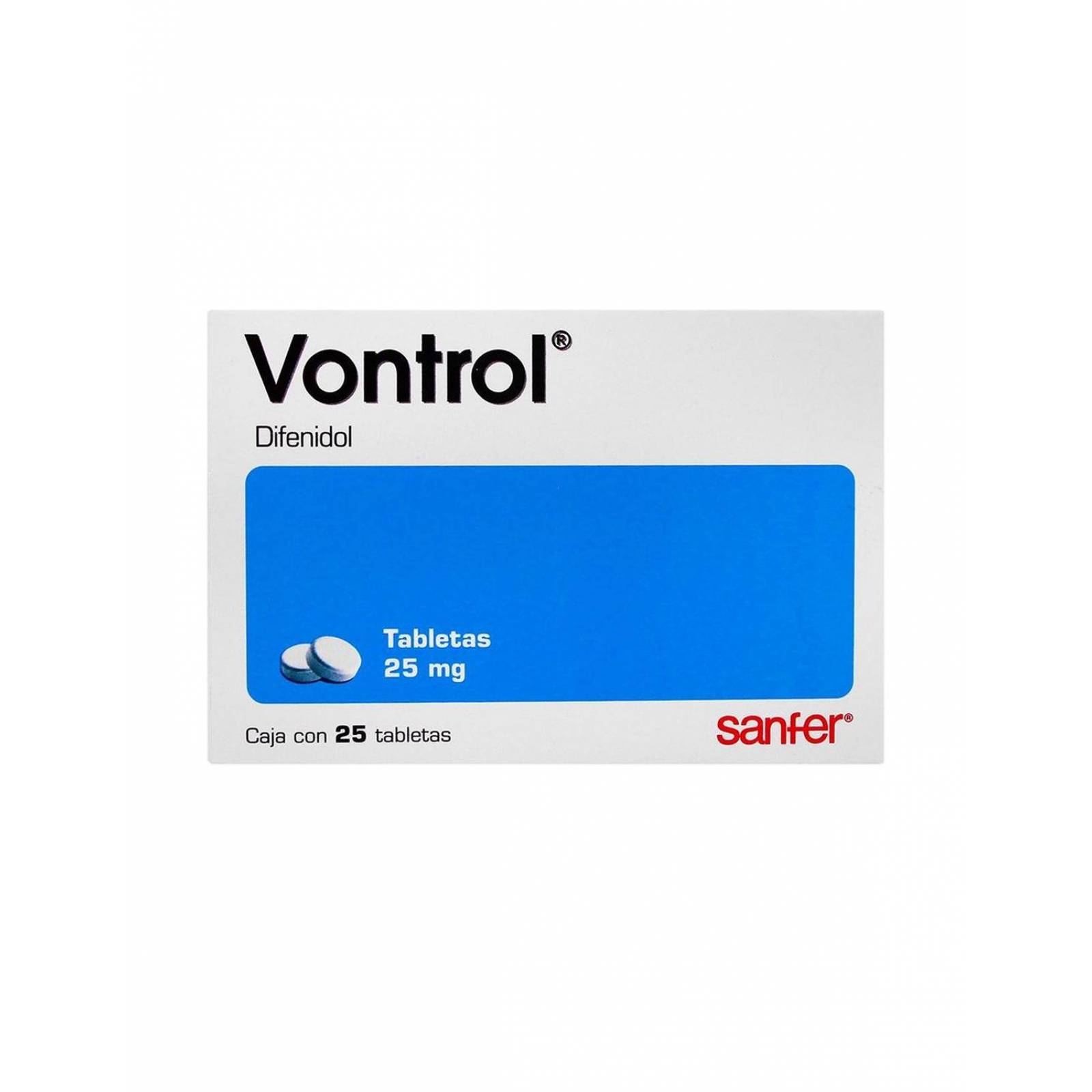 Vontrol 25 mg Caja Con 25 Tabletas 