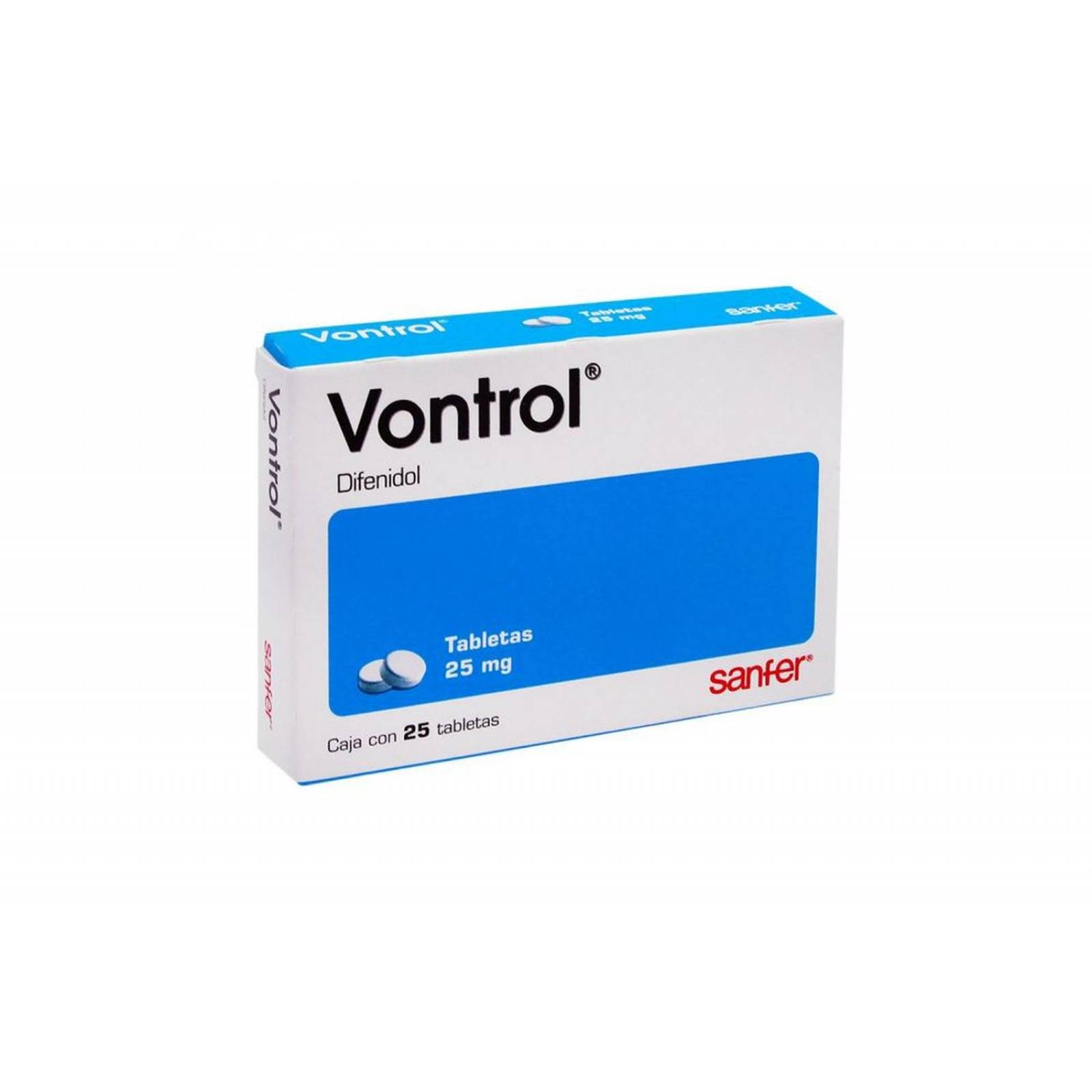 Vontrol 25 mg Caja Con 25 Tabletas 
