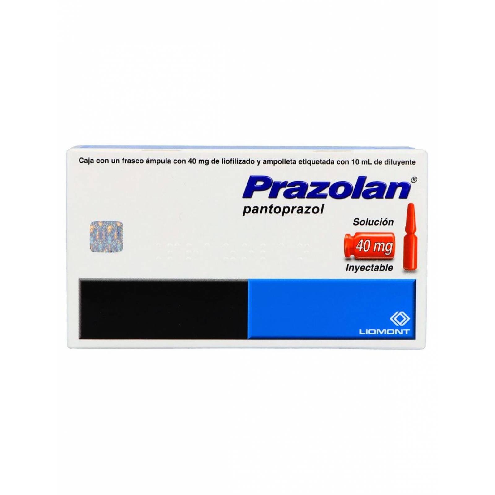 Prazolan 40 mg Solución Inyectable Caja Con Frasco Ampula 