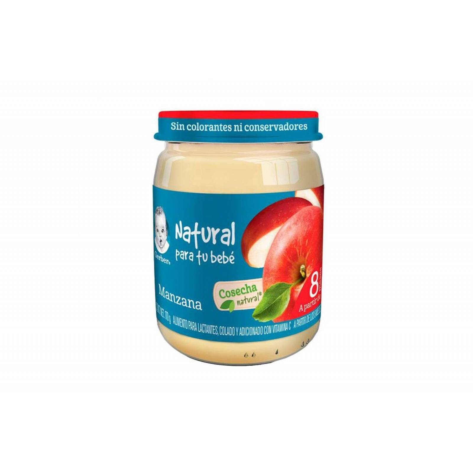 Gerber Papilla Manzana 3Era Etapa Frasco Con 170 g 