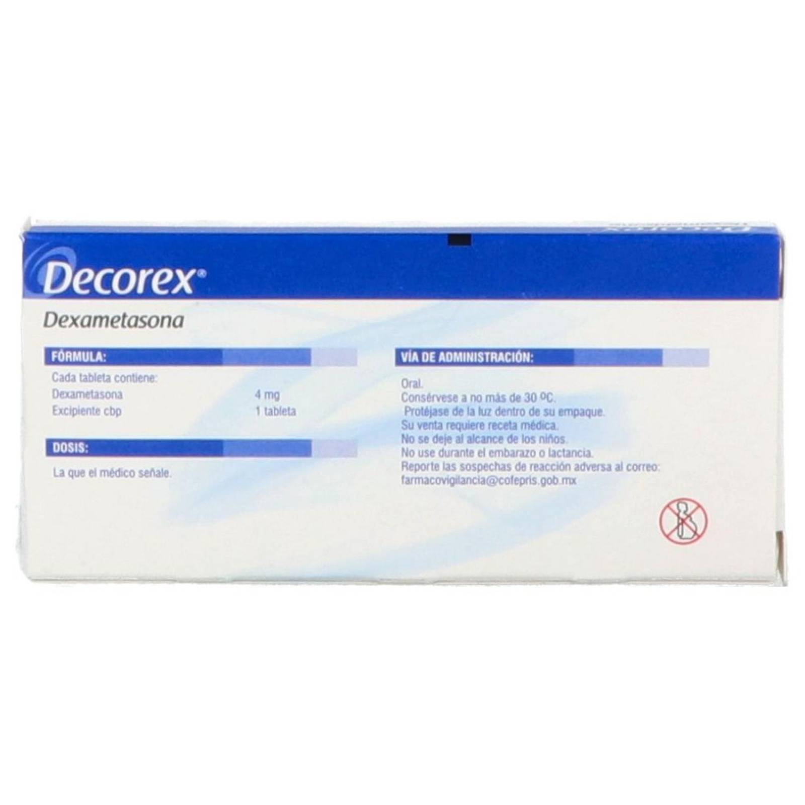 Decorex 4 mg Caja Con 10 Tabletas 