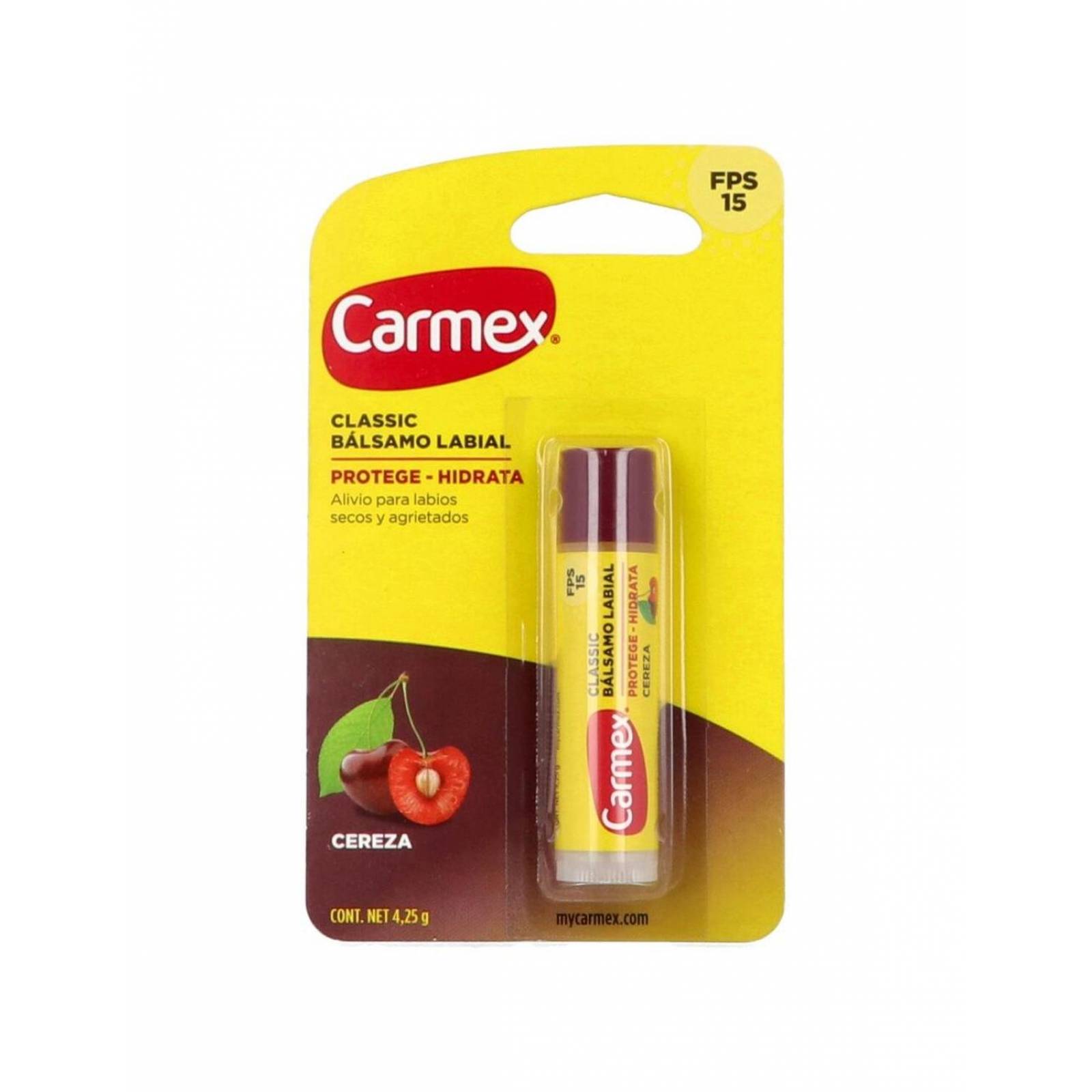 Protector Labial Cereza Carmex 4.25 g Empaque Con 1 Unidad 