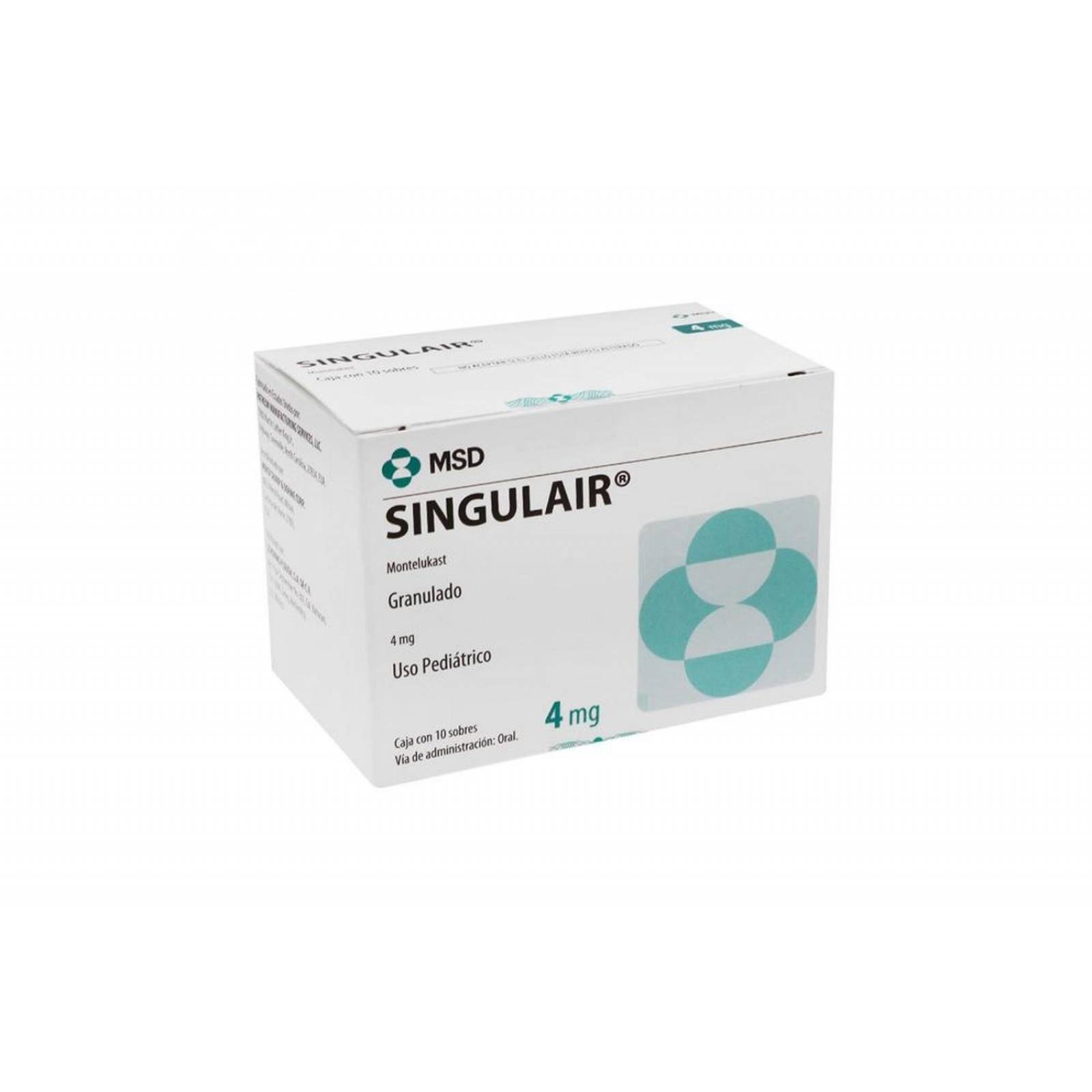 Singulair Granulado 4 mg Caja con 10 Sobres 